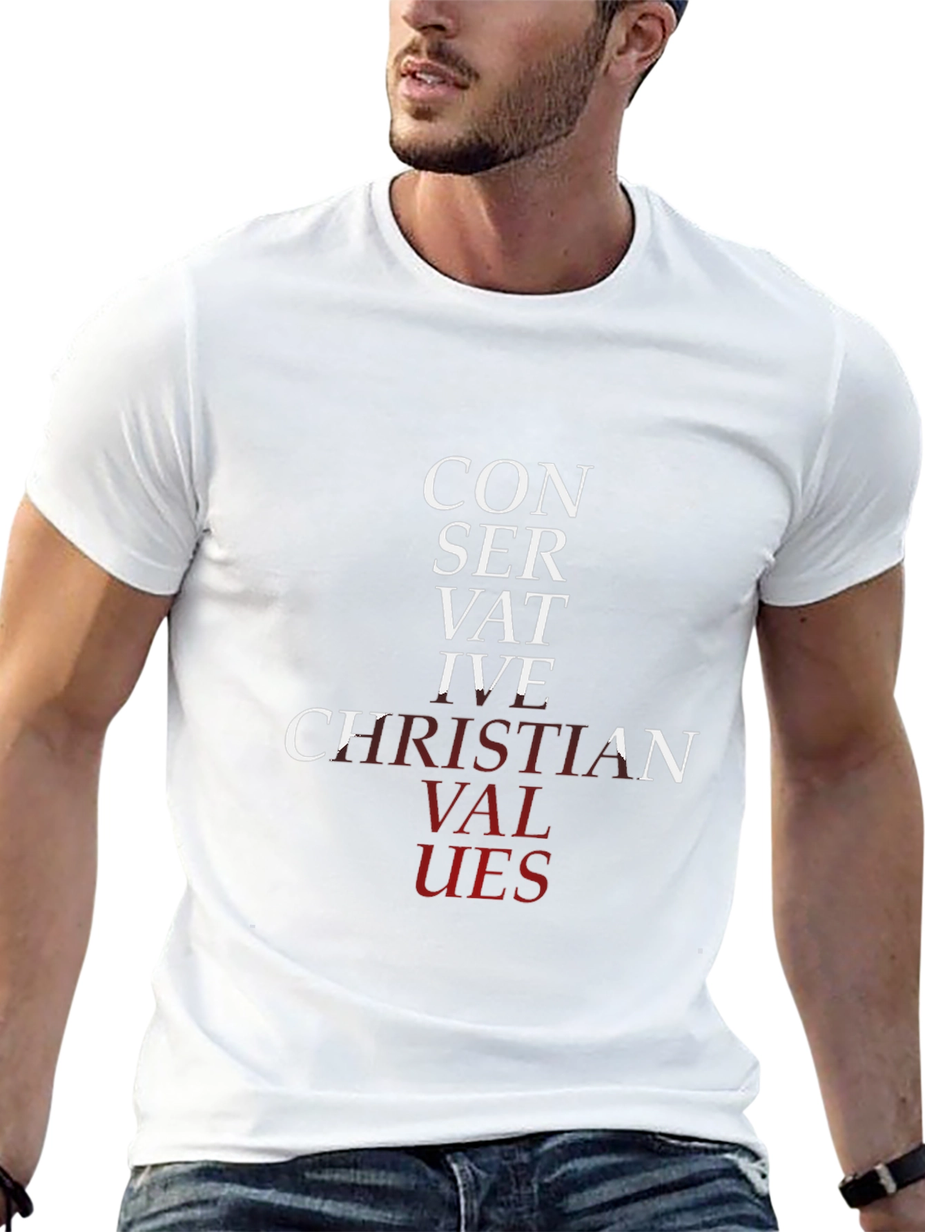 Conservative Christian Values Graphic T-Shirt