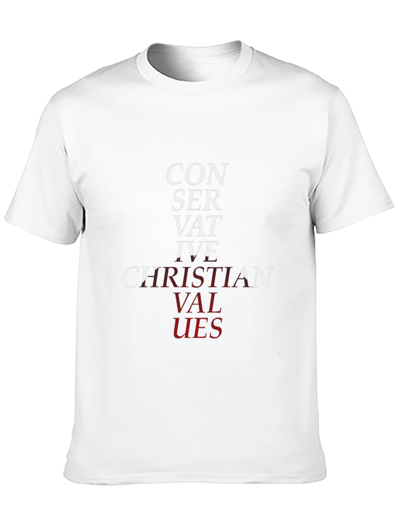 Conservative Christian Values Graphic T-Shirt