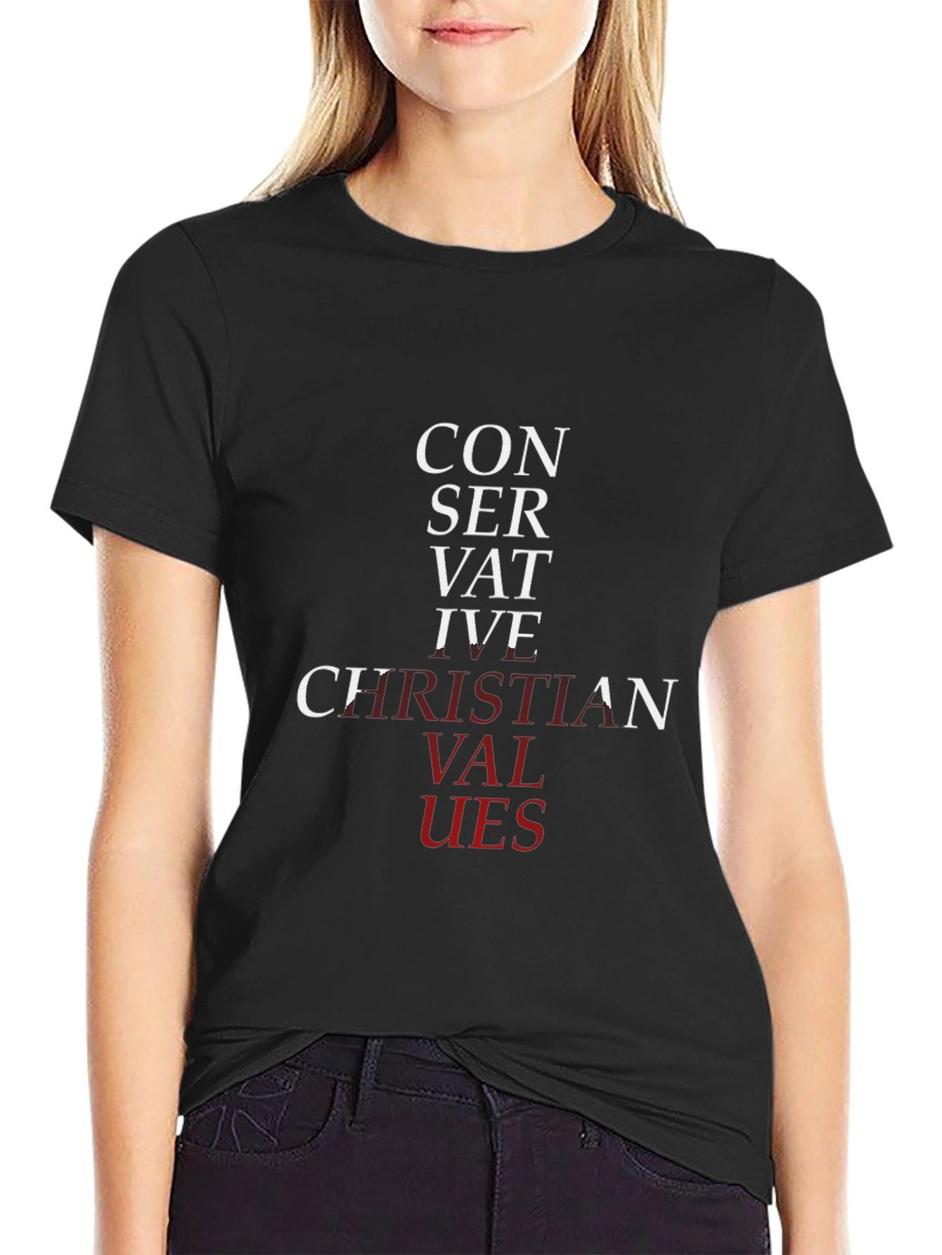 Conservative Christian Values Graphic T-Shirt