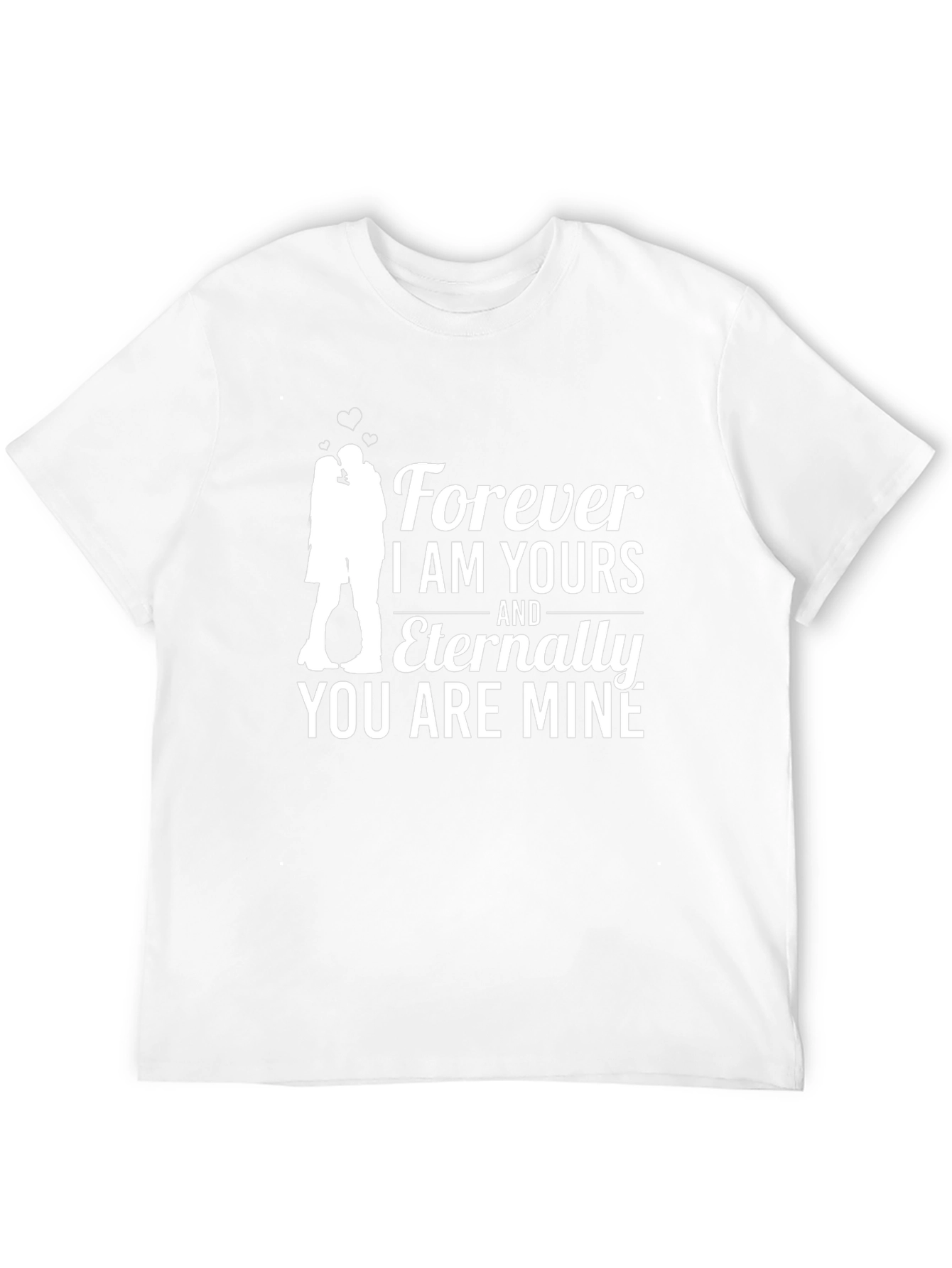 Forever Yours Graphic T-Shirt - Romantic Couple Design