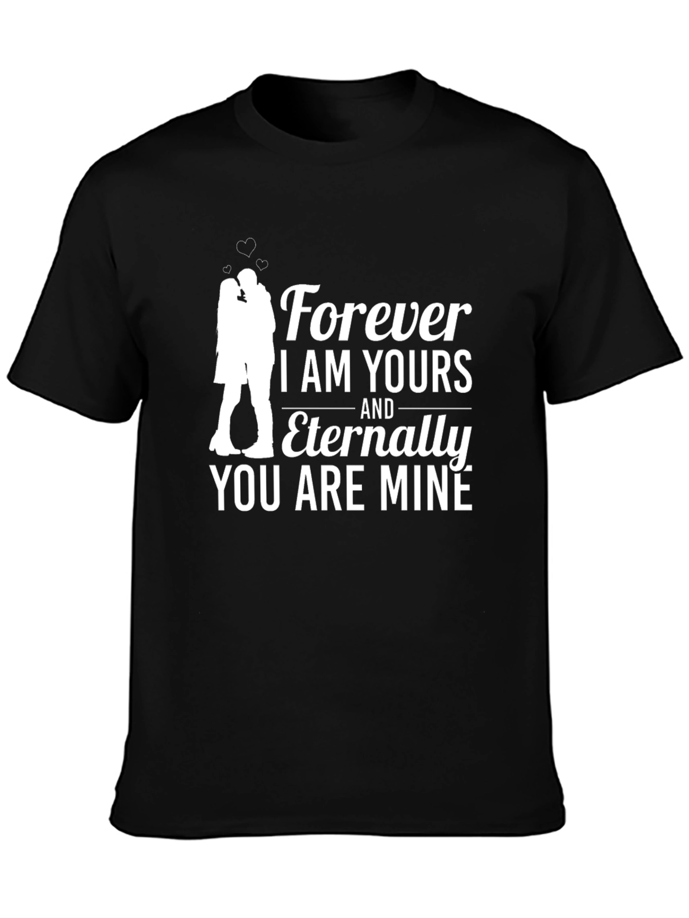 Forever Yours Graphic T-Shirt - Romantic Couple Design