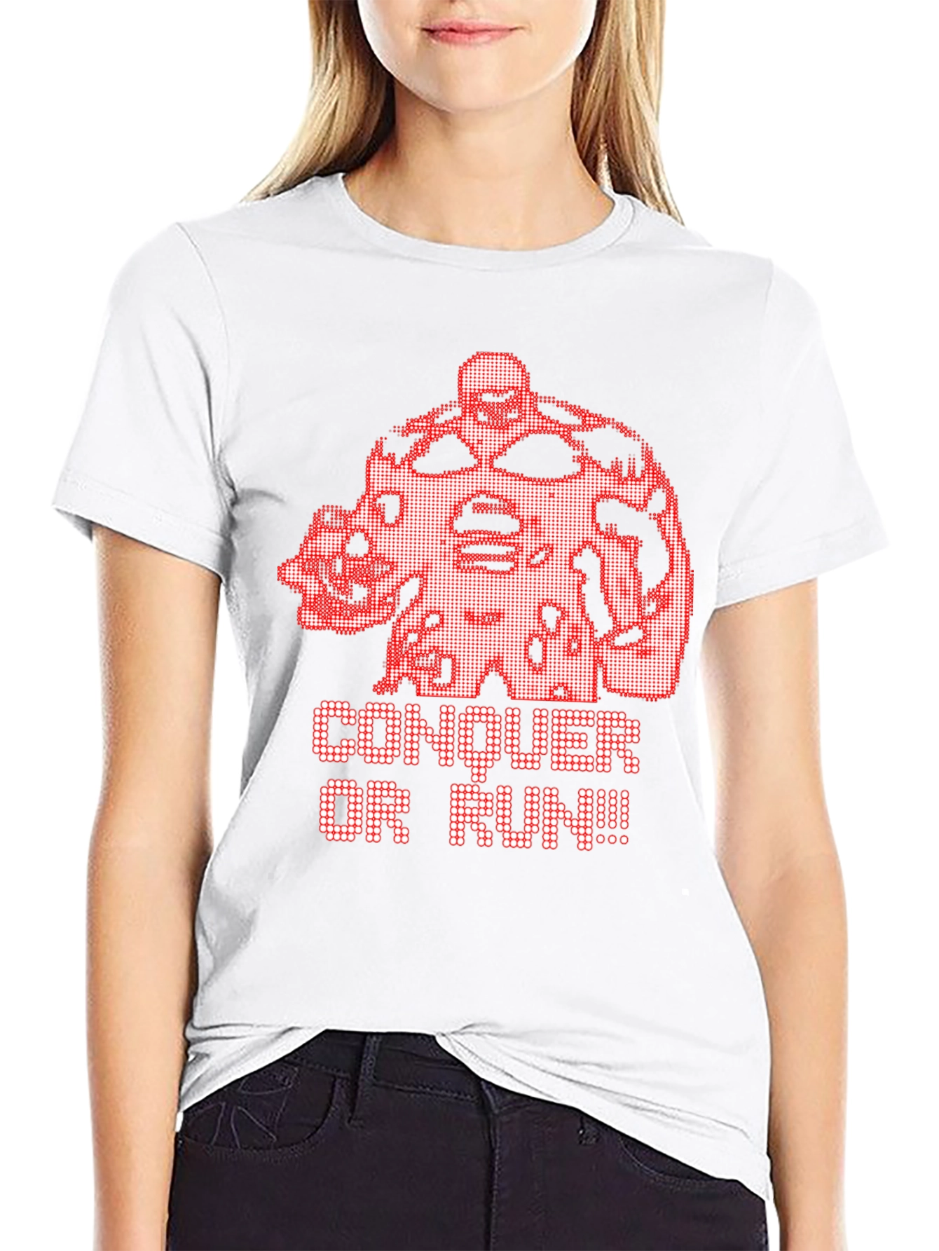 Conquer or Run Graphic T-Shirt
