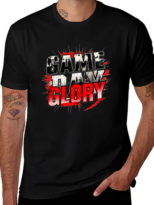Game Day Glory Graphic Tee - Stylish Black T-Shirt