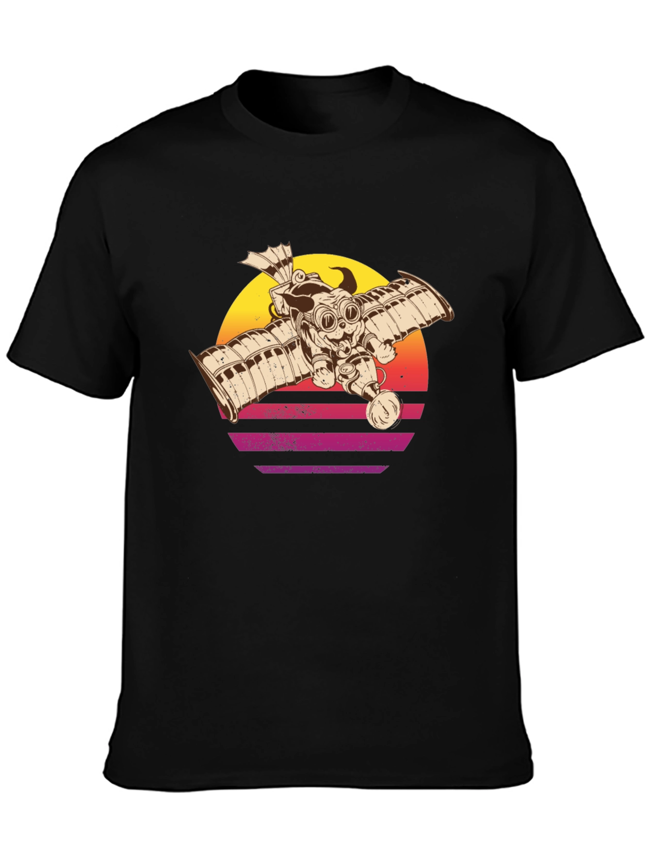 Steampunk Pug Pilot T-Shirt
