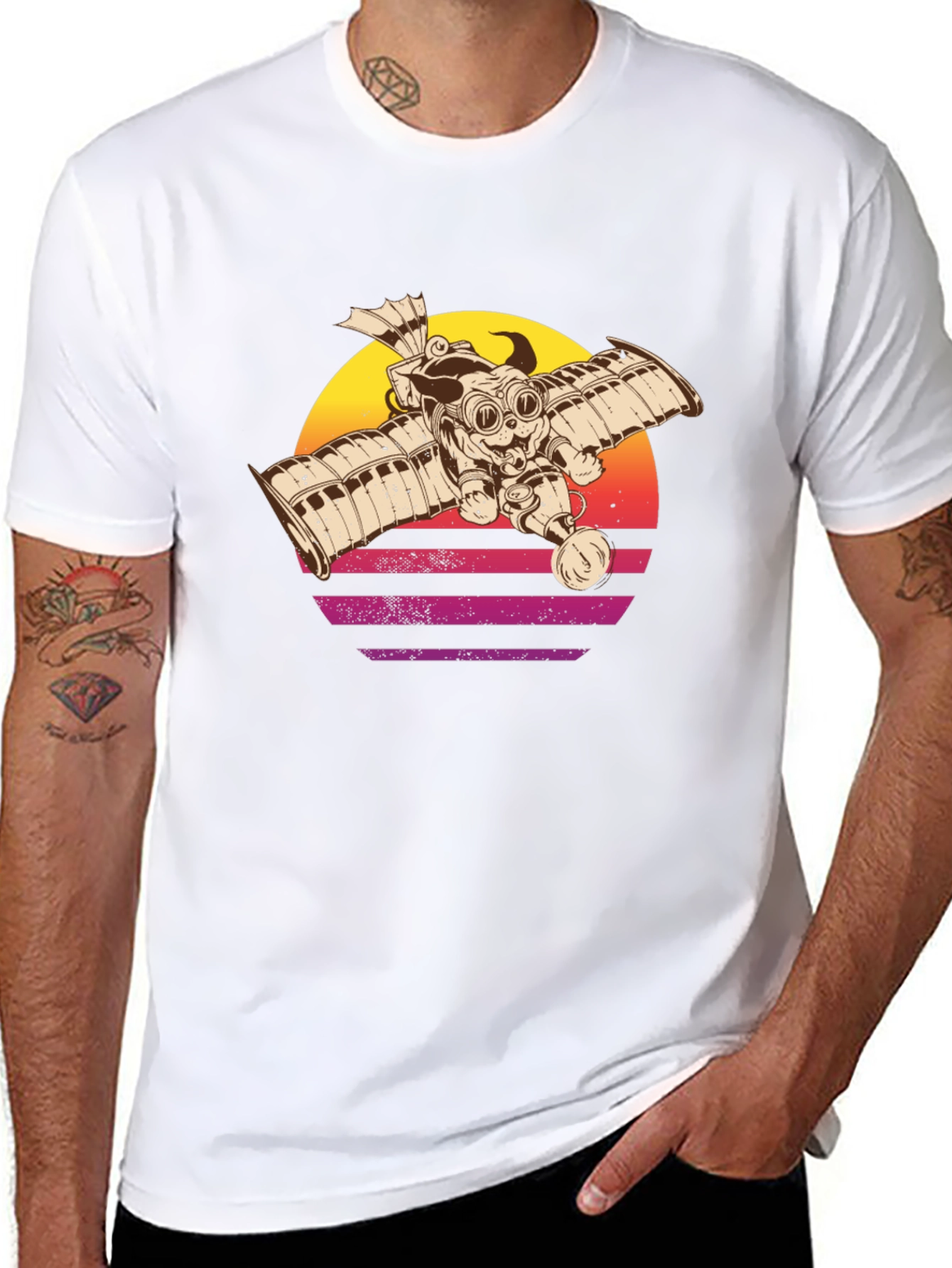 Steampunk Pug Pilot T-Shirt