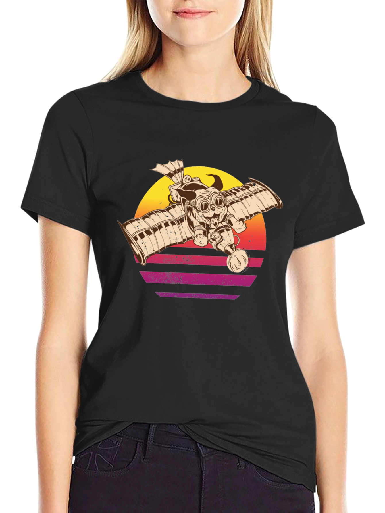 Steampunk Pug Pilot T-Shirt