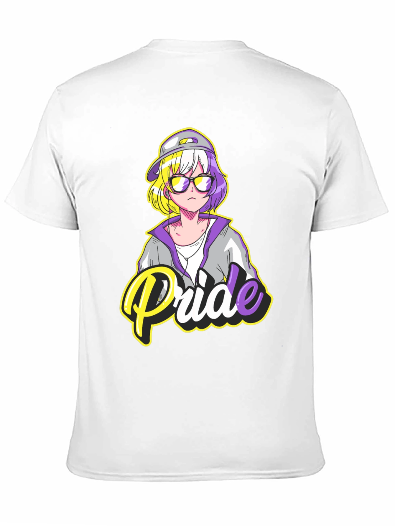 Non-Binary Pride T-Shirt - Anime Design