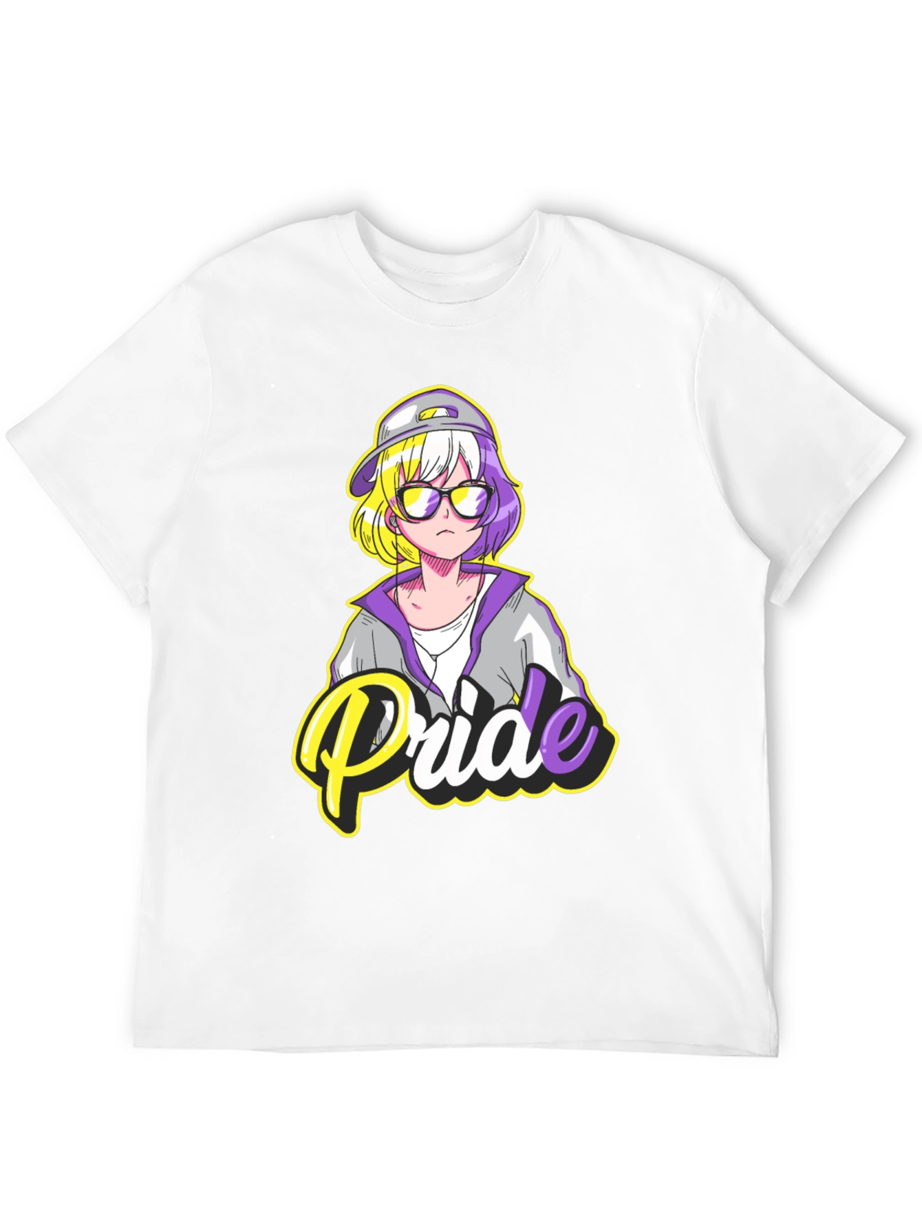 Non-Binary Pride T-Shirt - Anime Design