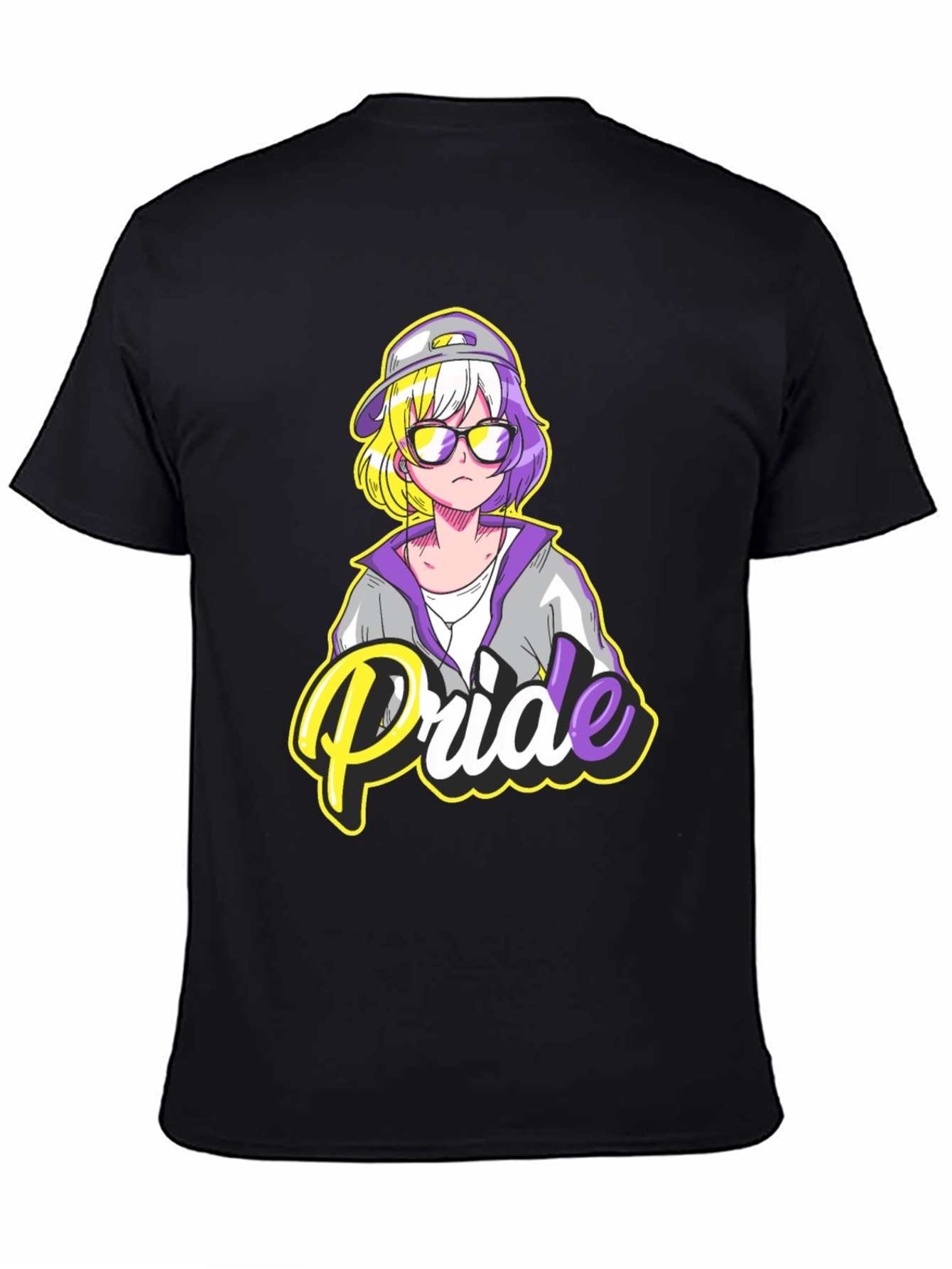 Non-Binary Pride T-Shirt - Anime Design