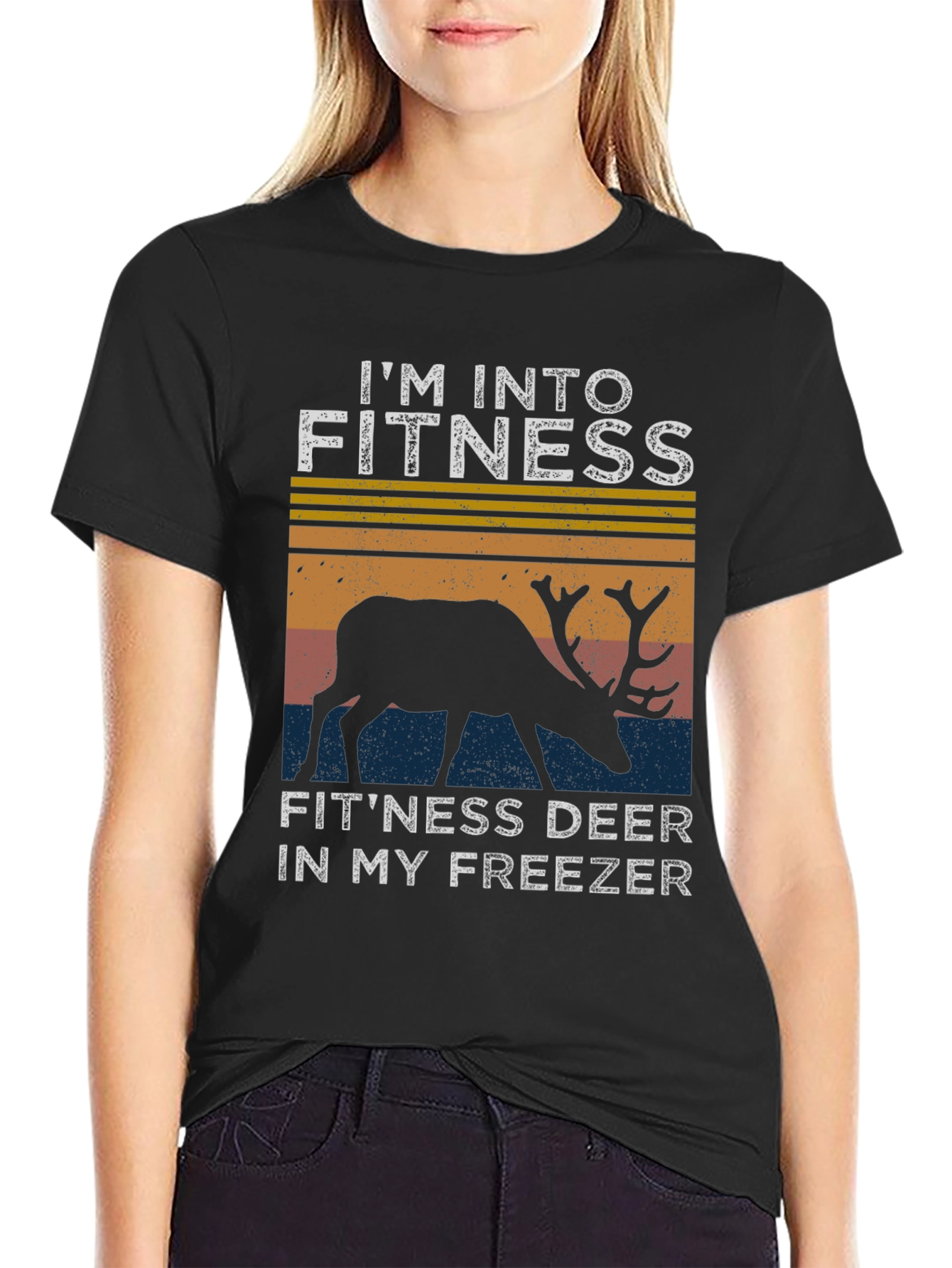 Fitness Deer T-Shirt: Im Into Fitness