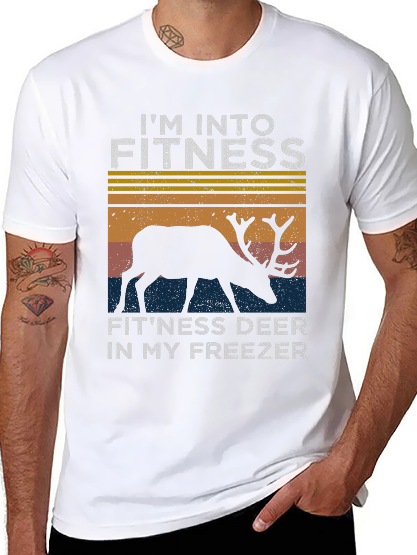 Fitness Deer T-Shirt: Im Into Fitness