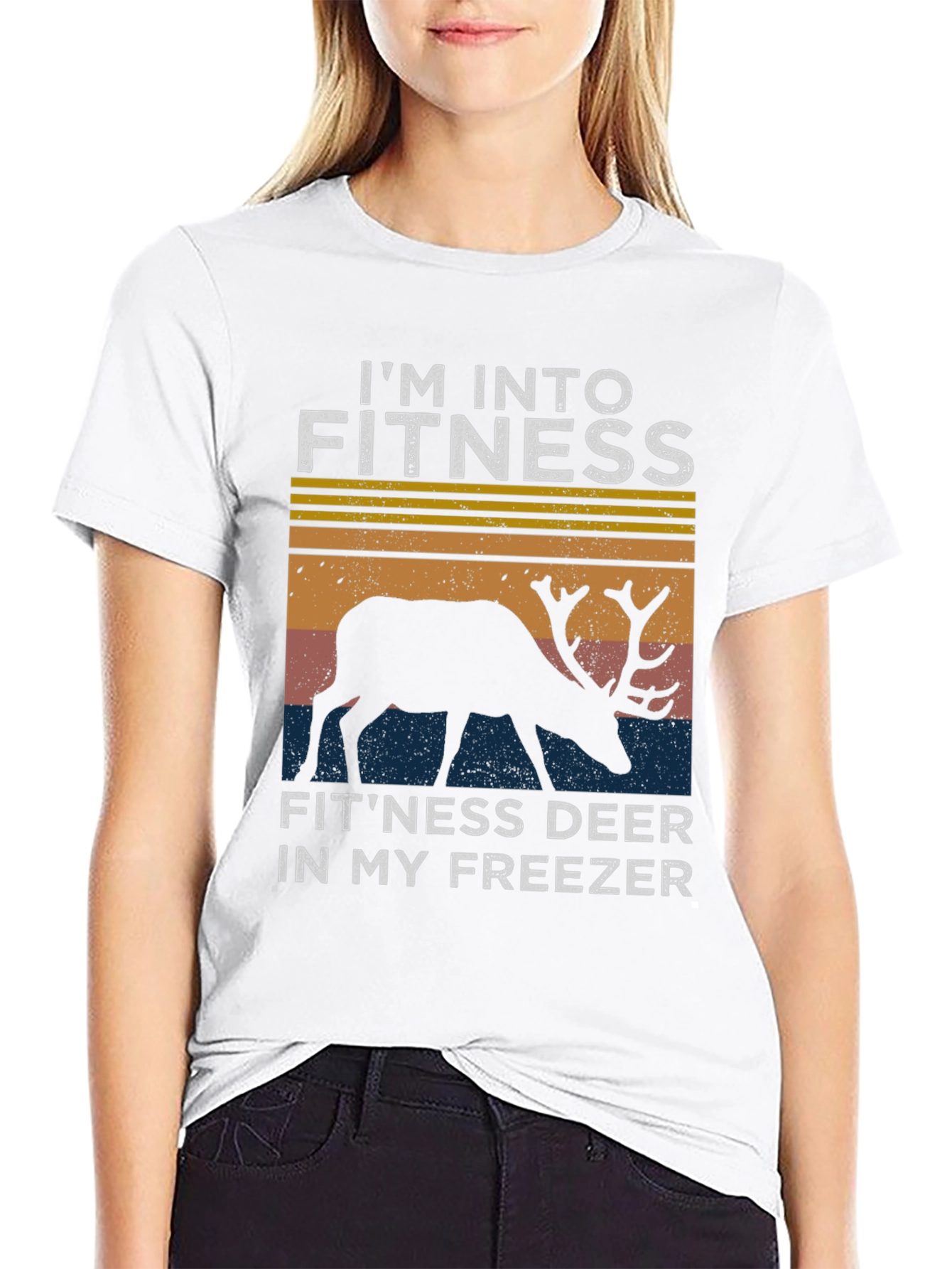 Fitness Deer T-Shirt: Im Into Fitness
