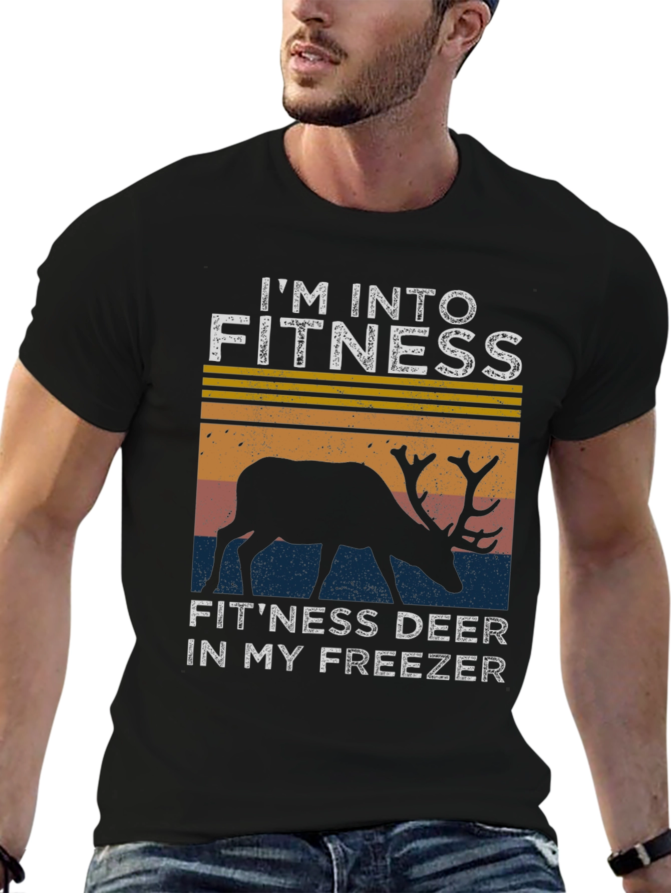 Fitness Deer T-Shirt: Im Into Fitness