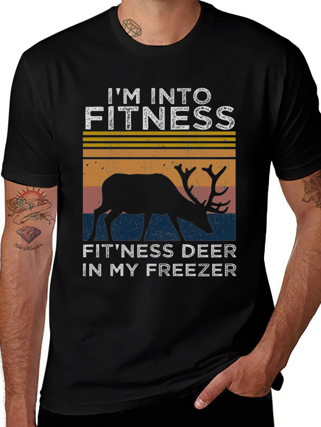 Fitness Deer T-Shirt: Im Into Fitness