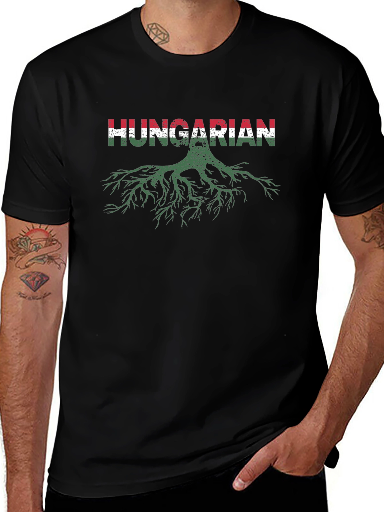 Hungarian Roots T-Shirt - Black