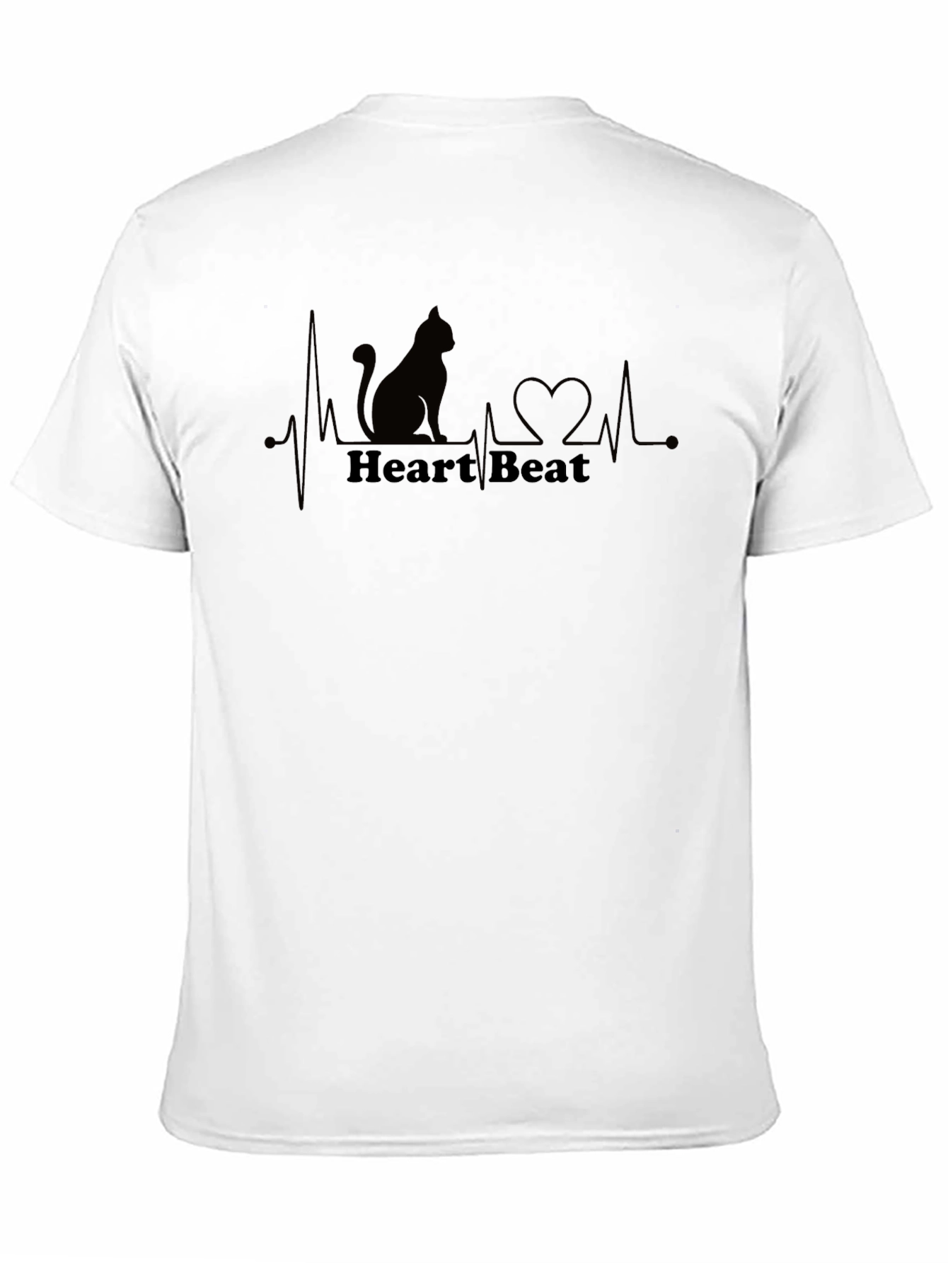 Cat Heartbeat Graphic Tee
