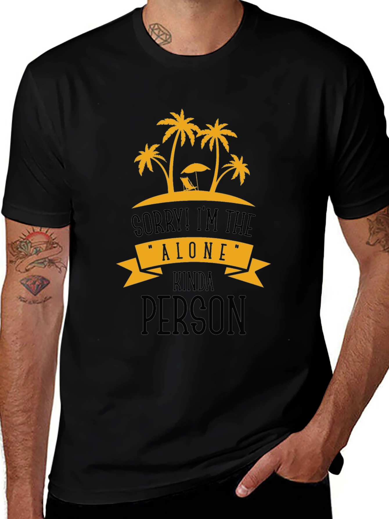 Alone Kinda Person Graphic T-Shirt