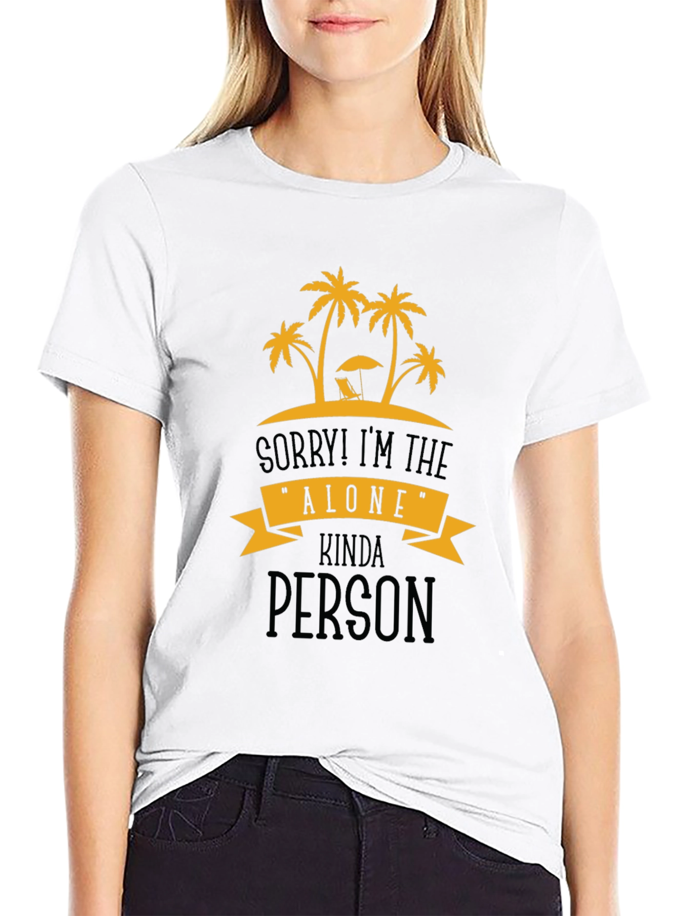 Alone Kinda Person Graphic T-Shirt