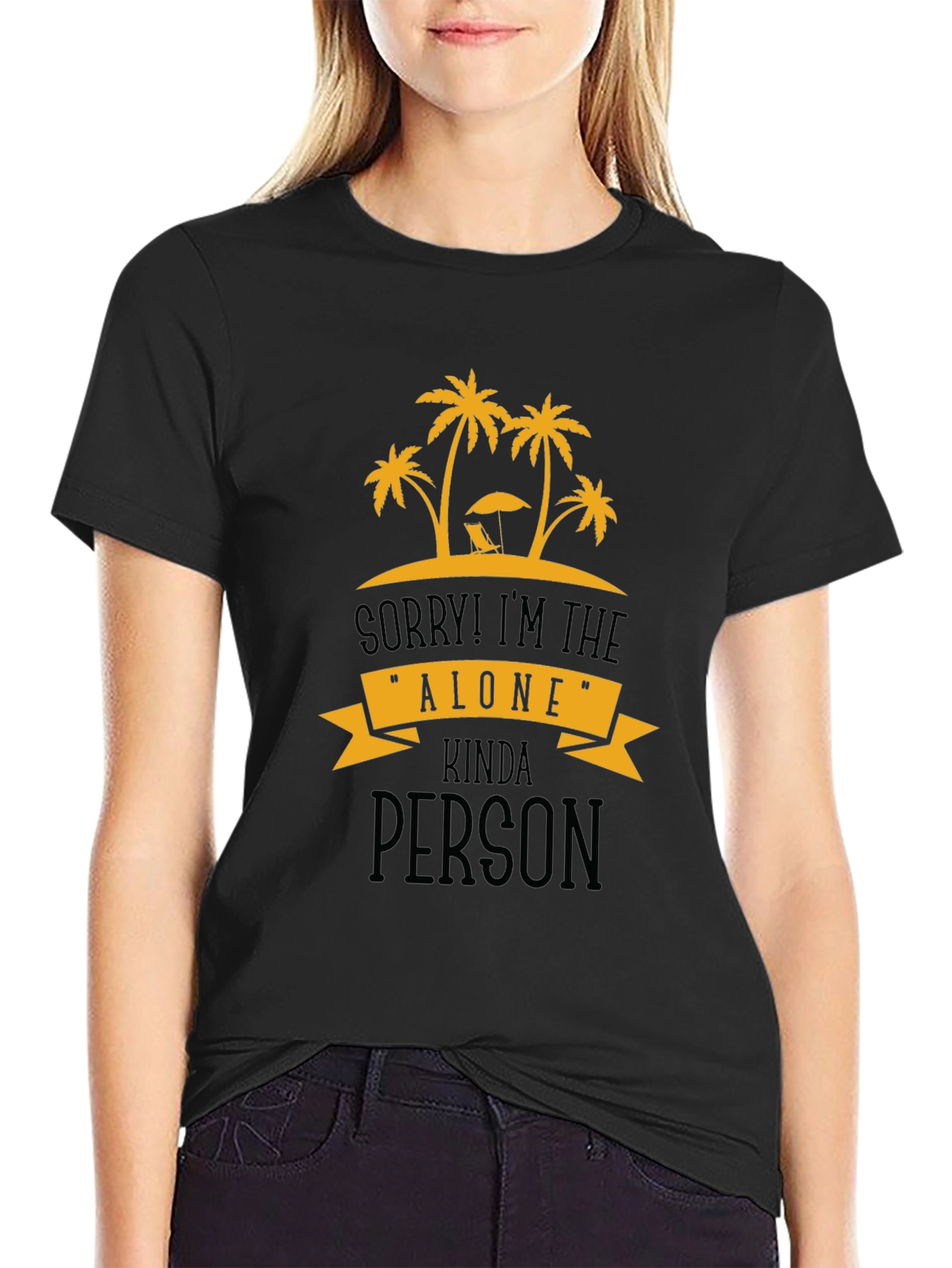 Alone Kinda Person Graphic T-Shirt