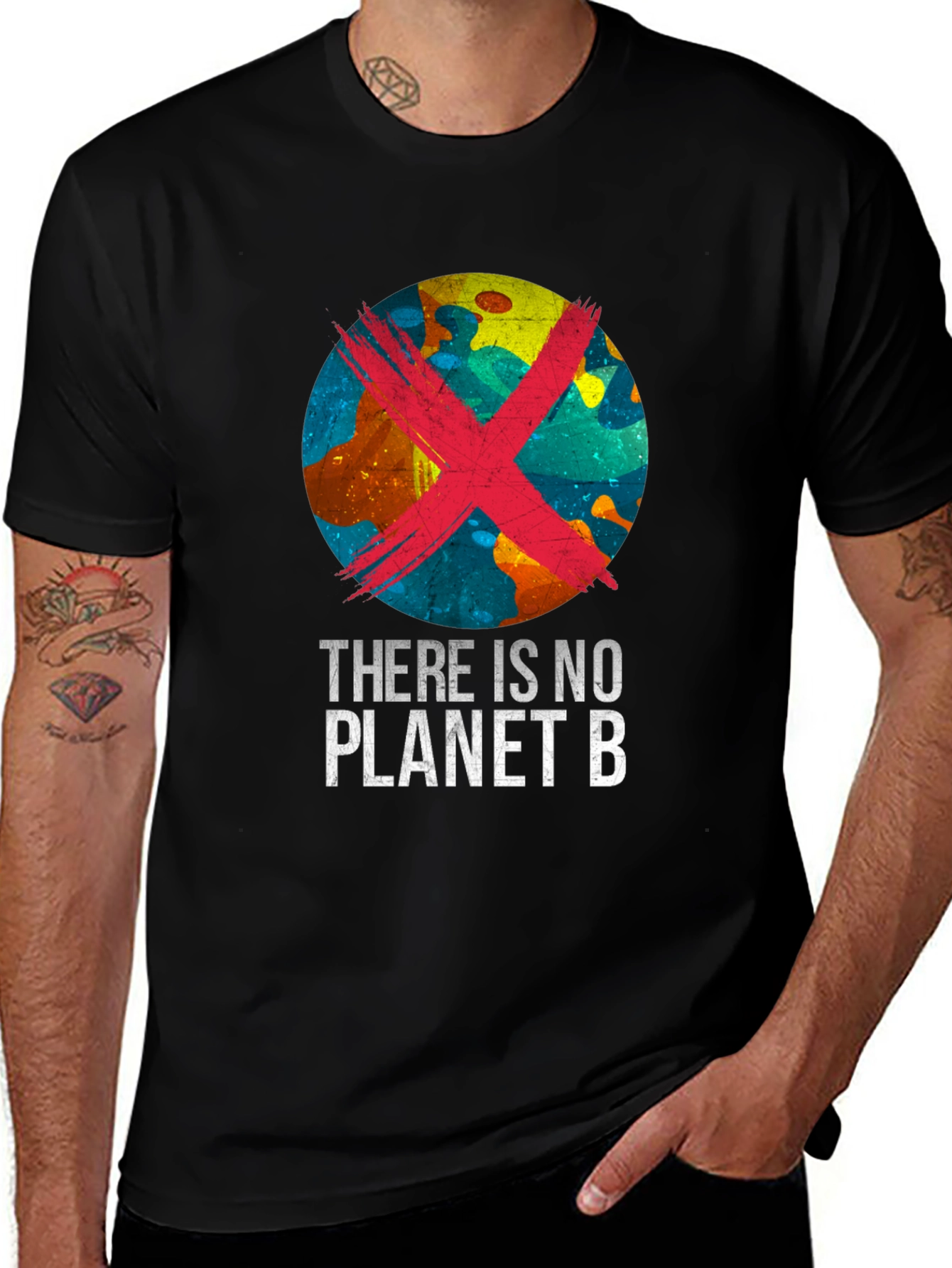 No Planet B Graphic Tee - Earth Awareness T-Shirt