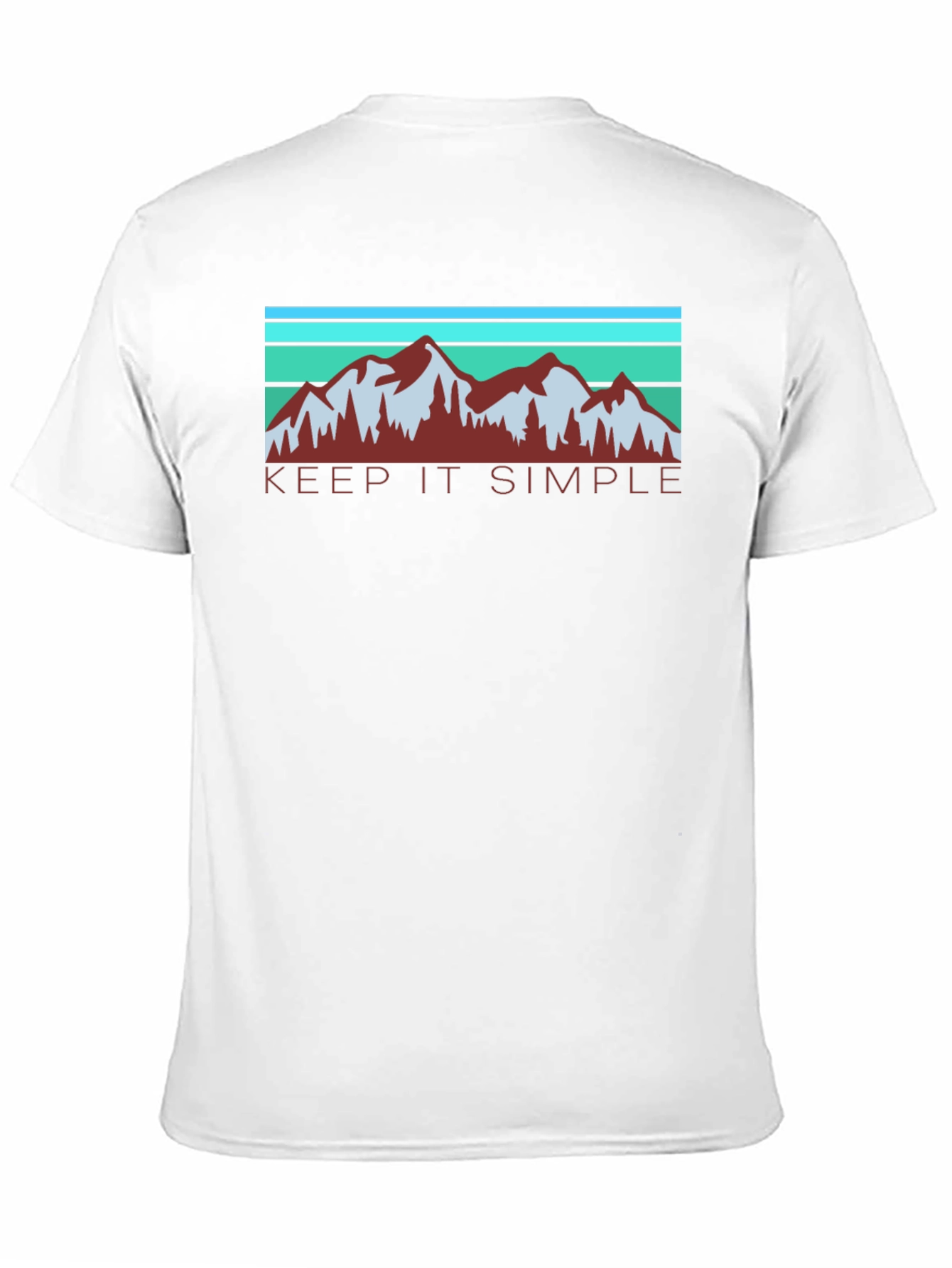 Keep It Simple Mountain Graphic Black T-Shirt