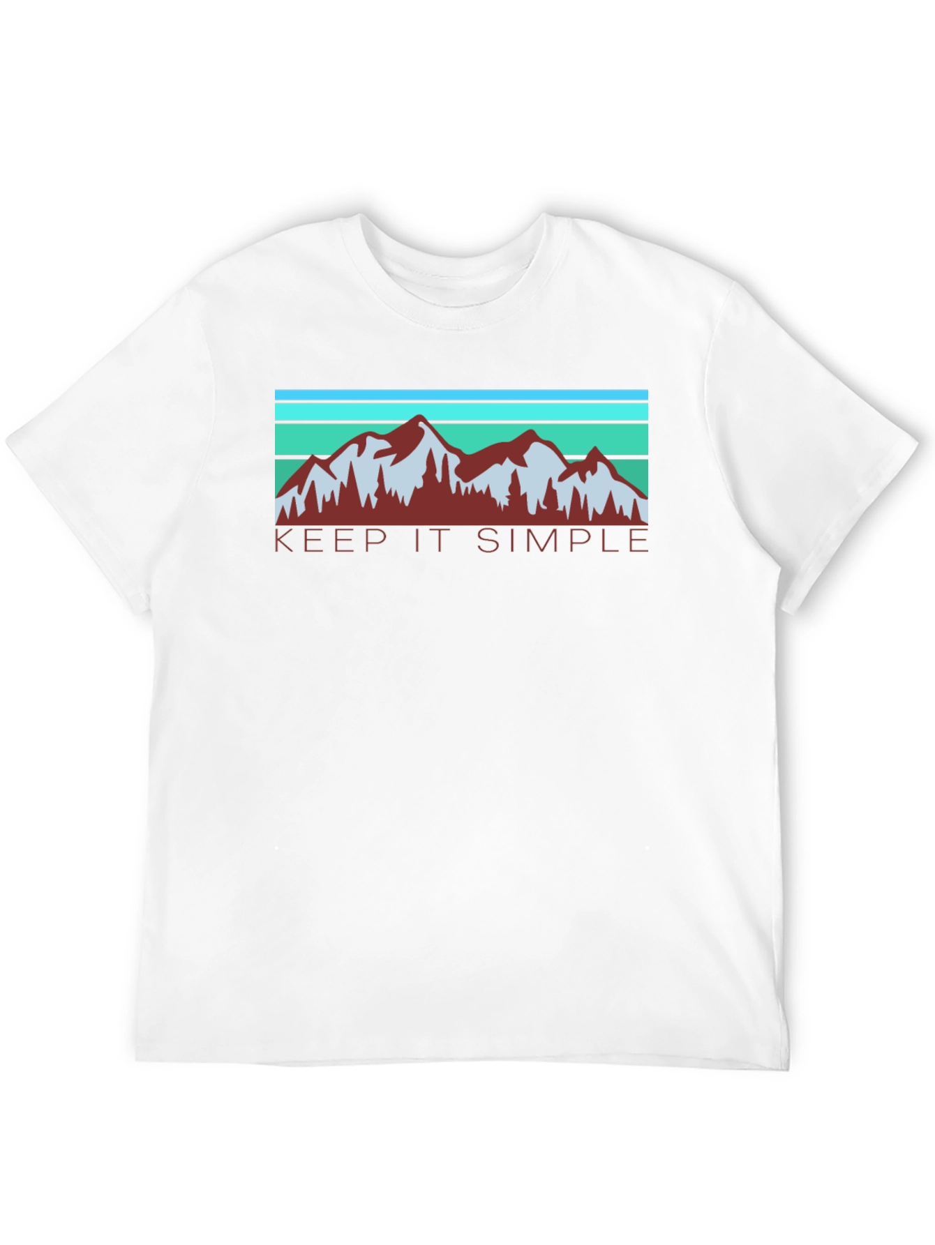 Keep It Simple Mountain Graphic Black T-Shirt