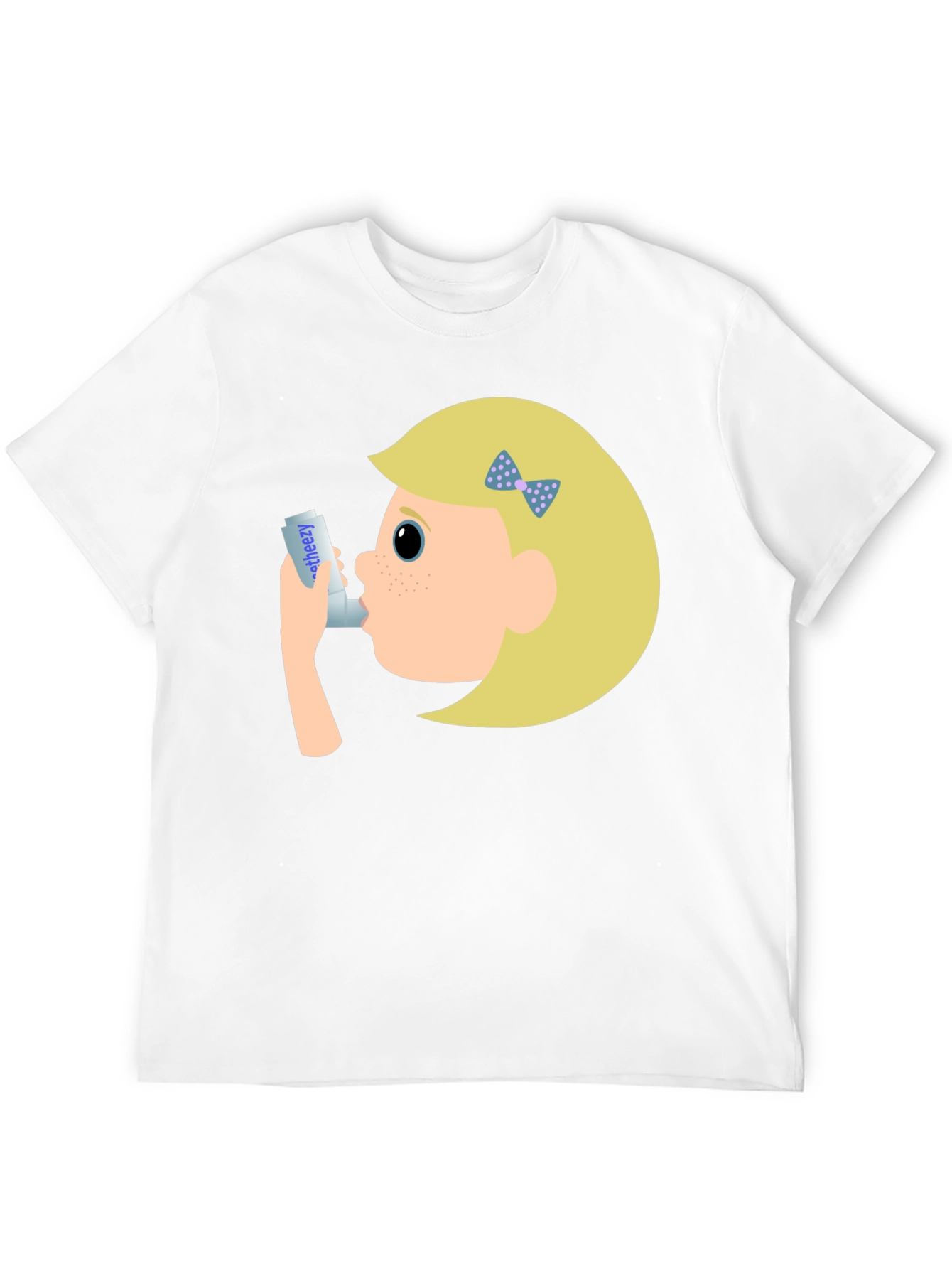 Asthma Awareness T-Shirt - Cartoon Inhaler Design