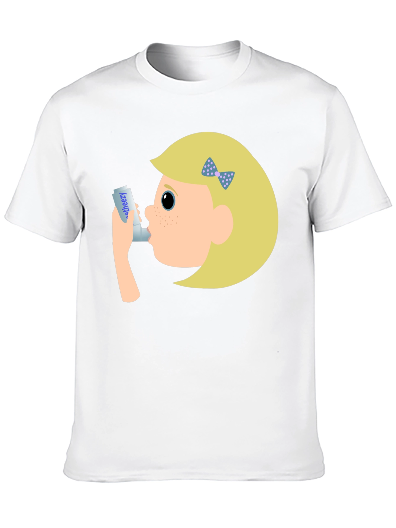 Asthma Awareness T-Shirt - Cartoon Inhaler Design
