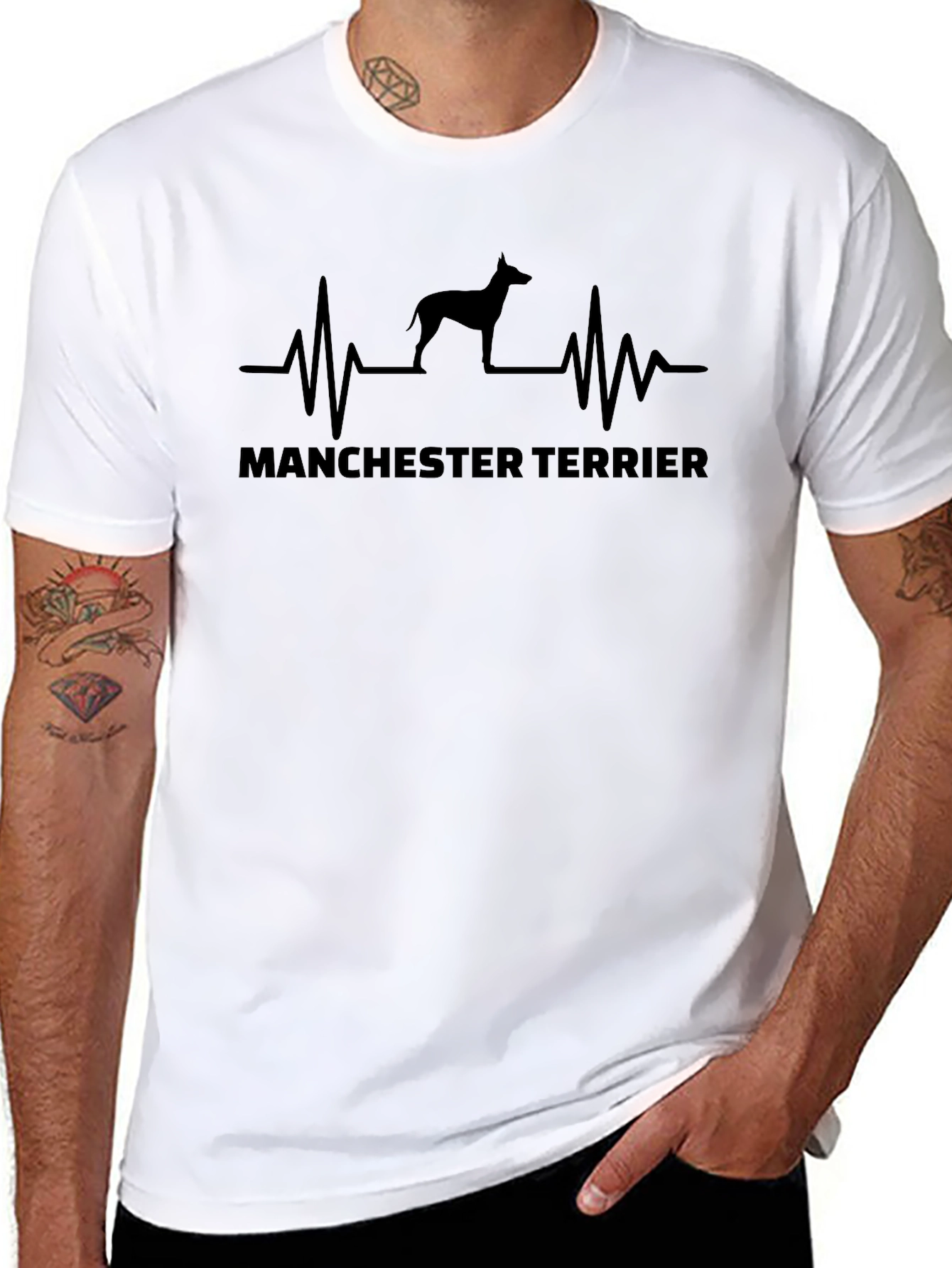 Manchester Terrier Heartbeat T-Shirt