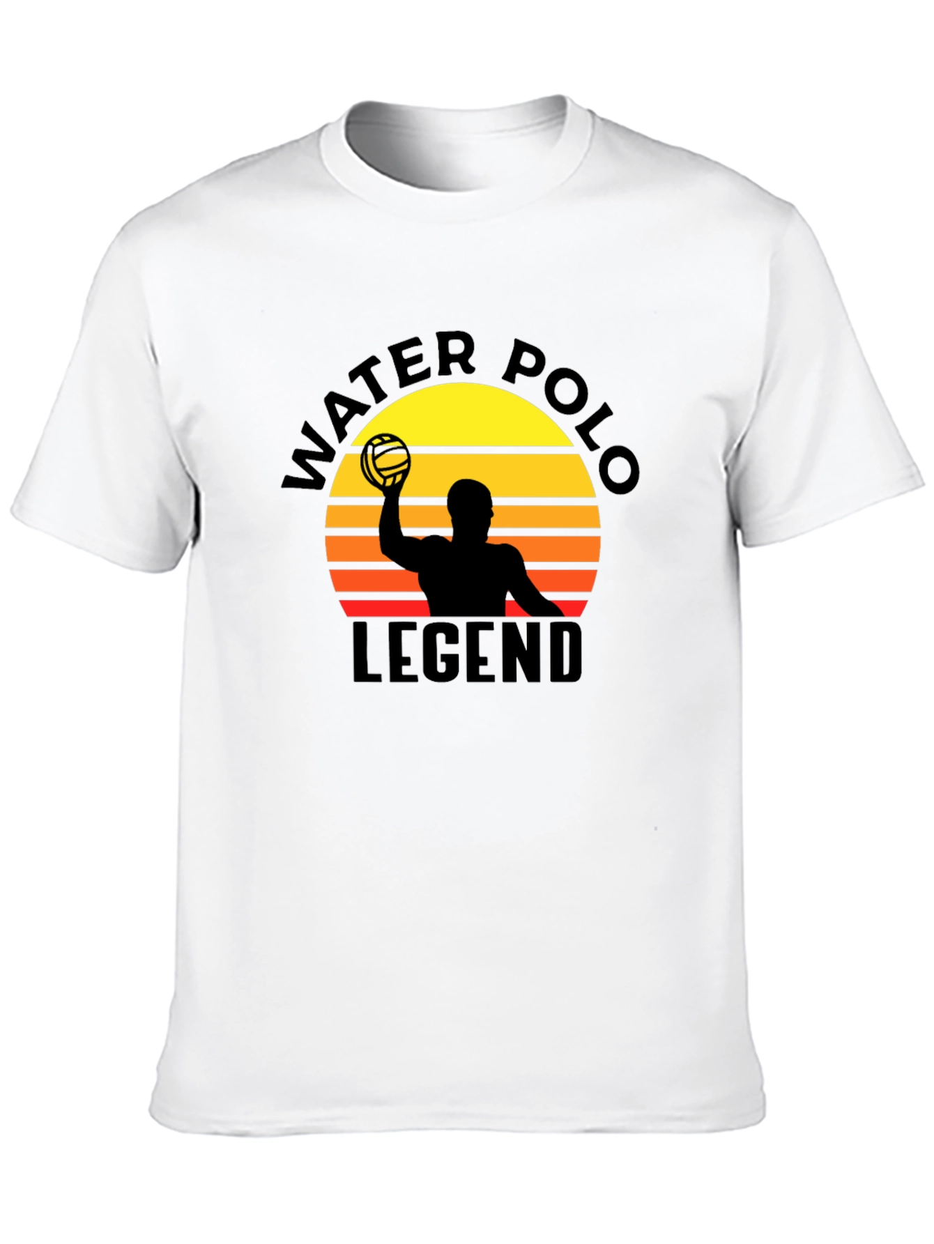 Water Polo Legend Black T-Shirt - Retro Style
