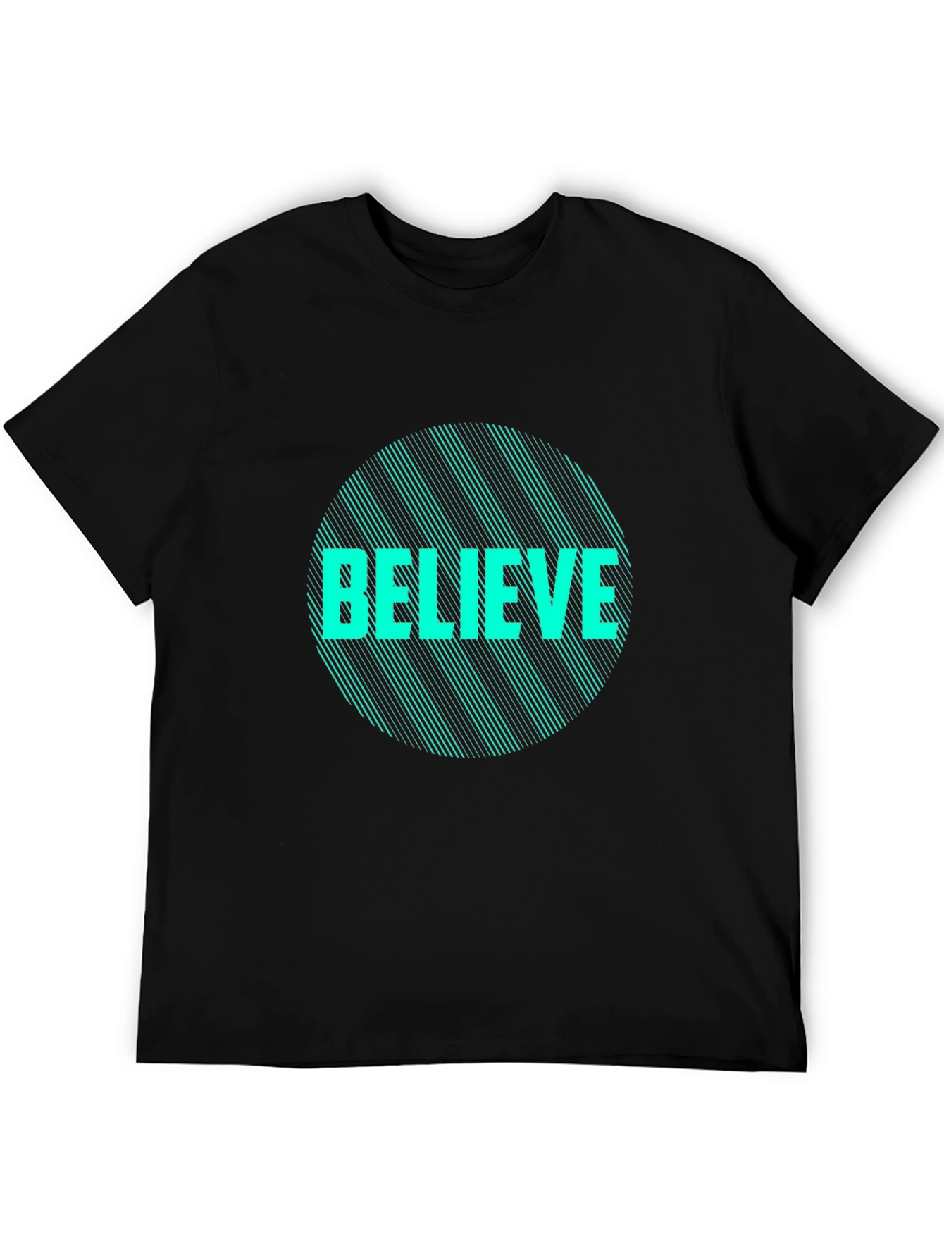 Believe Graphic Tee - Stylish Black T-Shirt