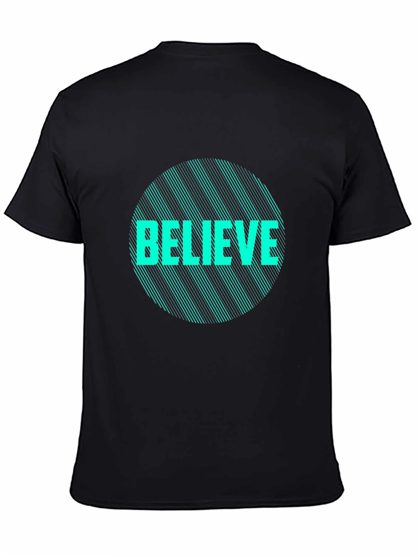 Believe Graphic Tee - Stylish Black T-Shirt