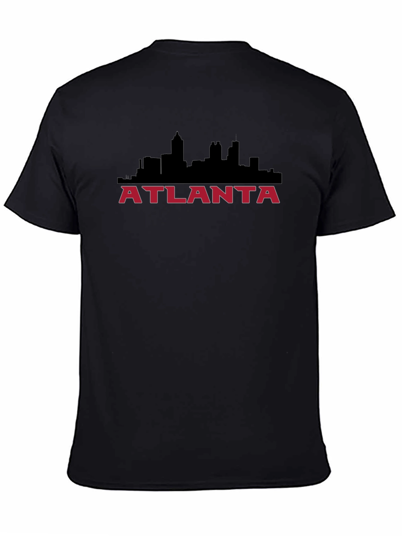 Atlanta Skyline Graphic Tee - Black Cotton Blend