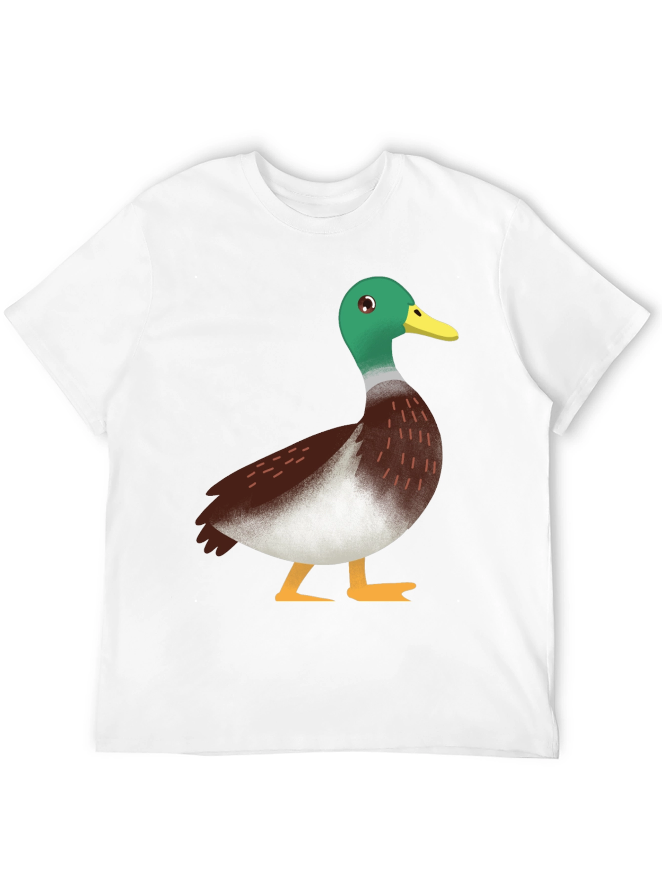 Duck Graphic Tee - Black Cotton Casual