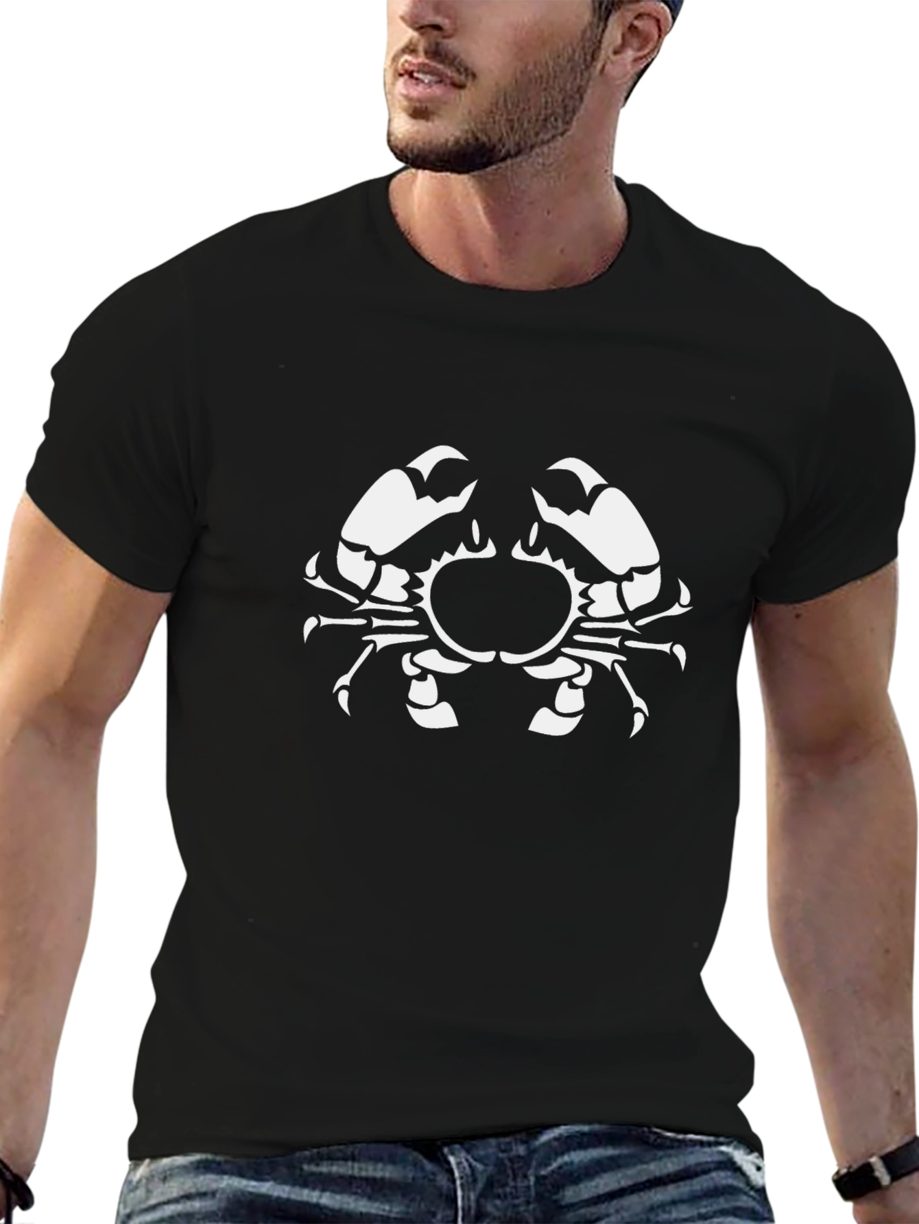 Crab Graphic Black Tee