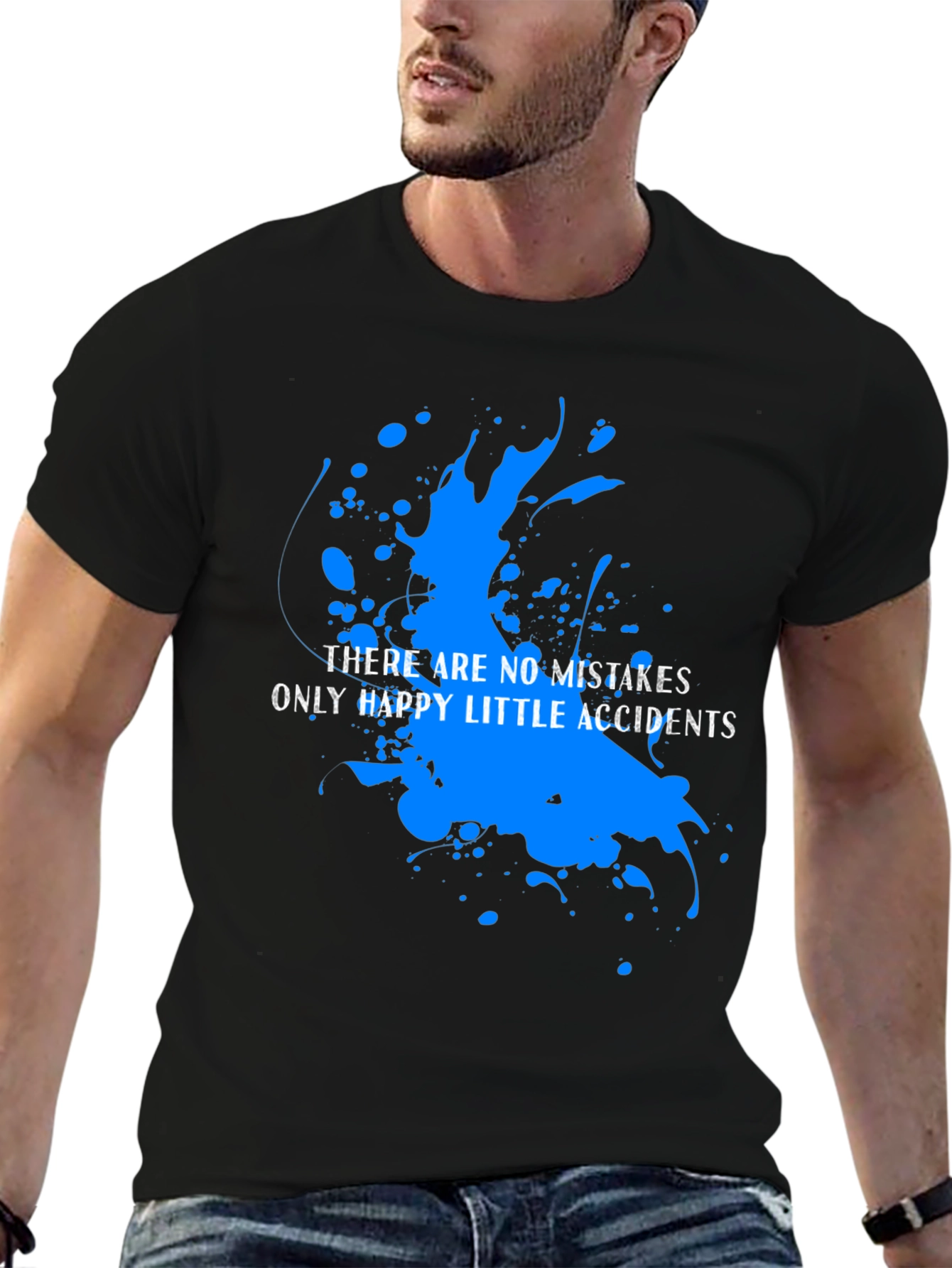 Happy Accidents T-Shirt: Bob Ross Inspired