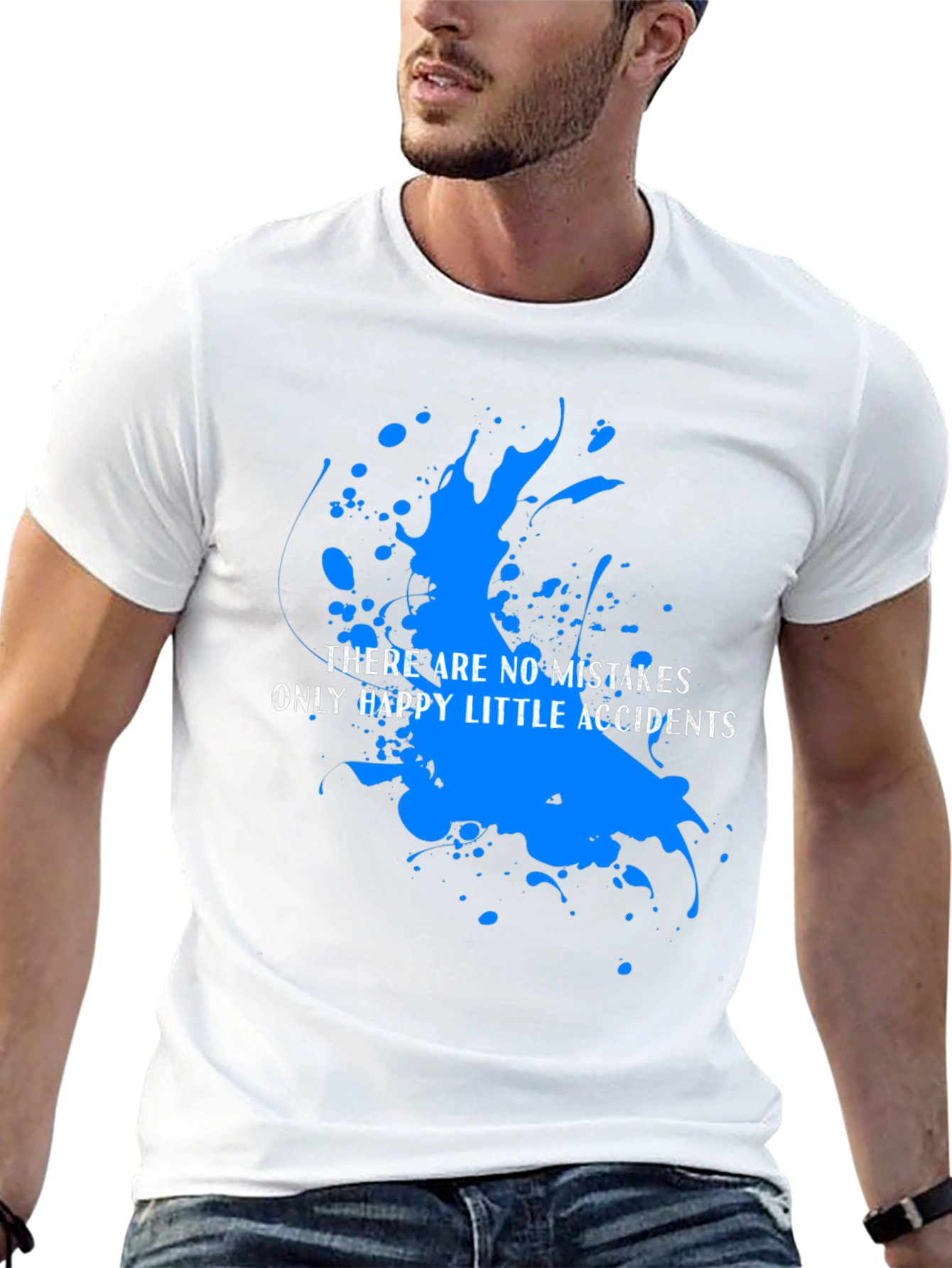 Happy Accidents T-Shirt: Bob Ross Inspired