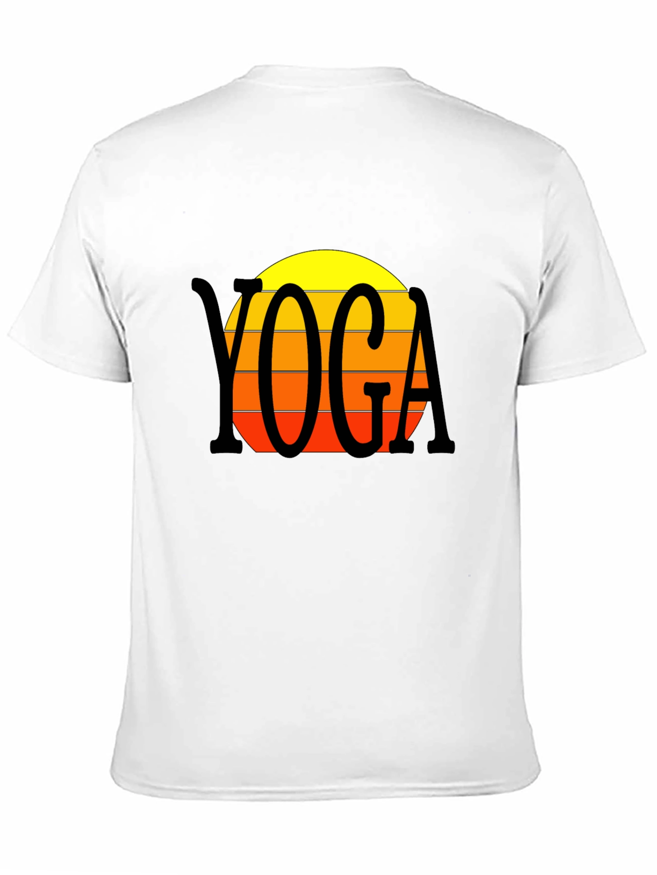 Yoga Sunset T-Shirt - Retro Style