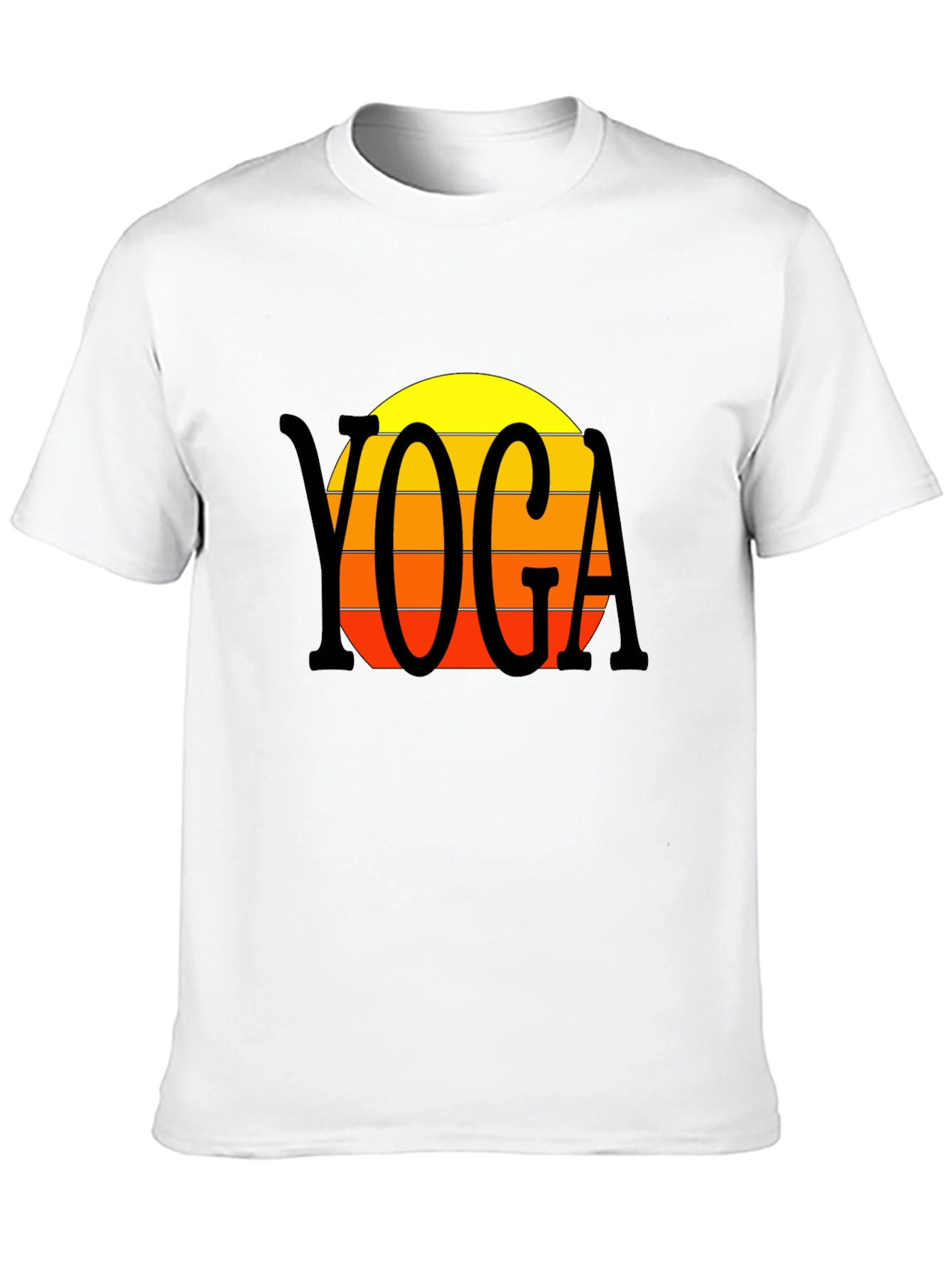 Yoga Sunset T-Shirt - Retro Style