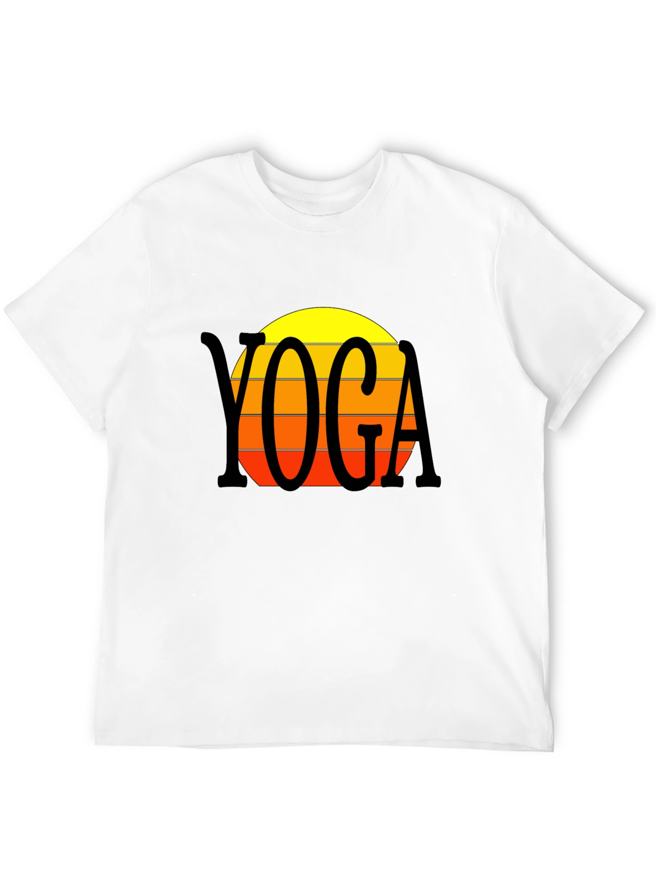 Yoga Sunset T-Shirt - Retro Style