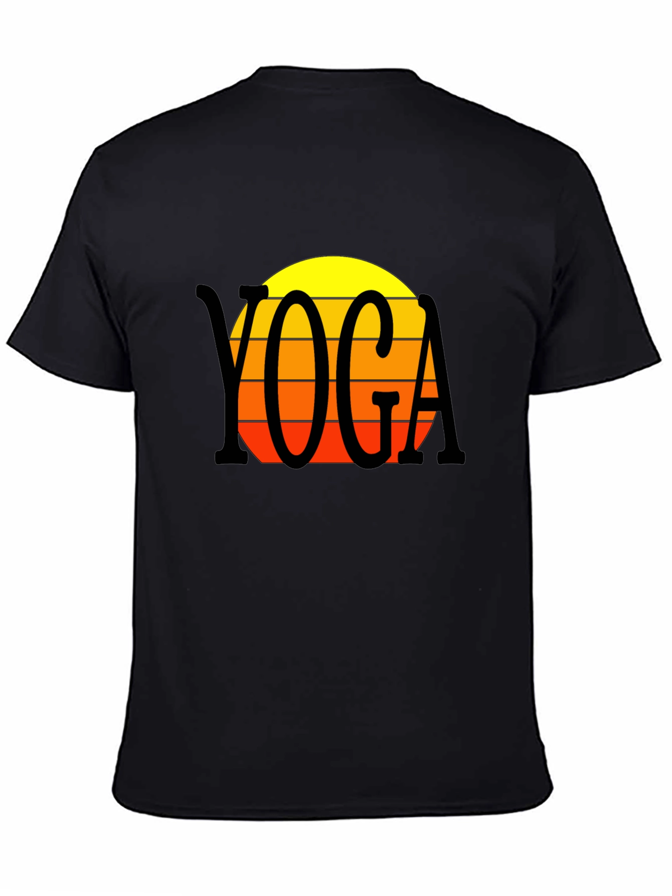 Yoga Sunset T-Shirt - Retro Style