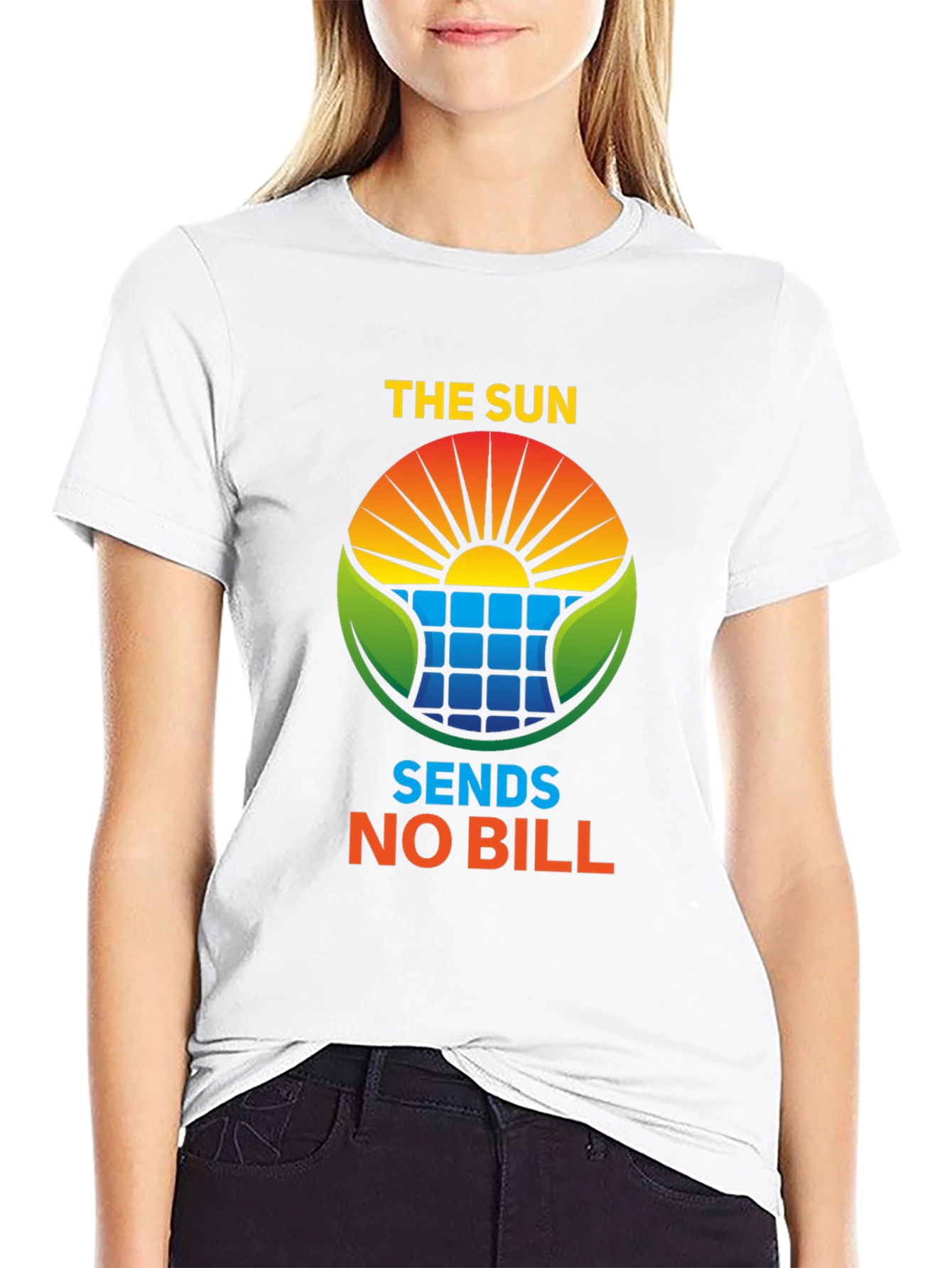 Eco-Friendly The Sun Sends No Bill Solar Energy T-Shirt