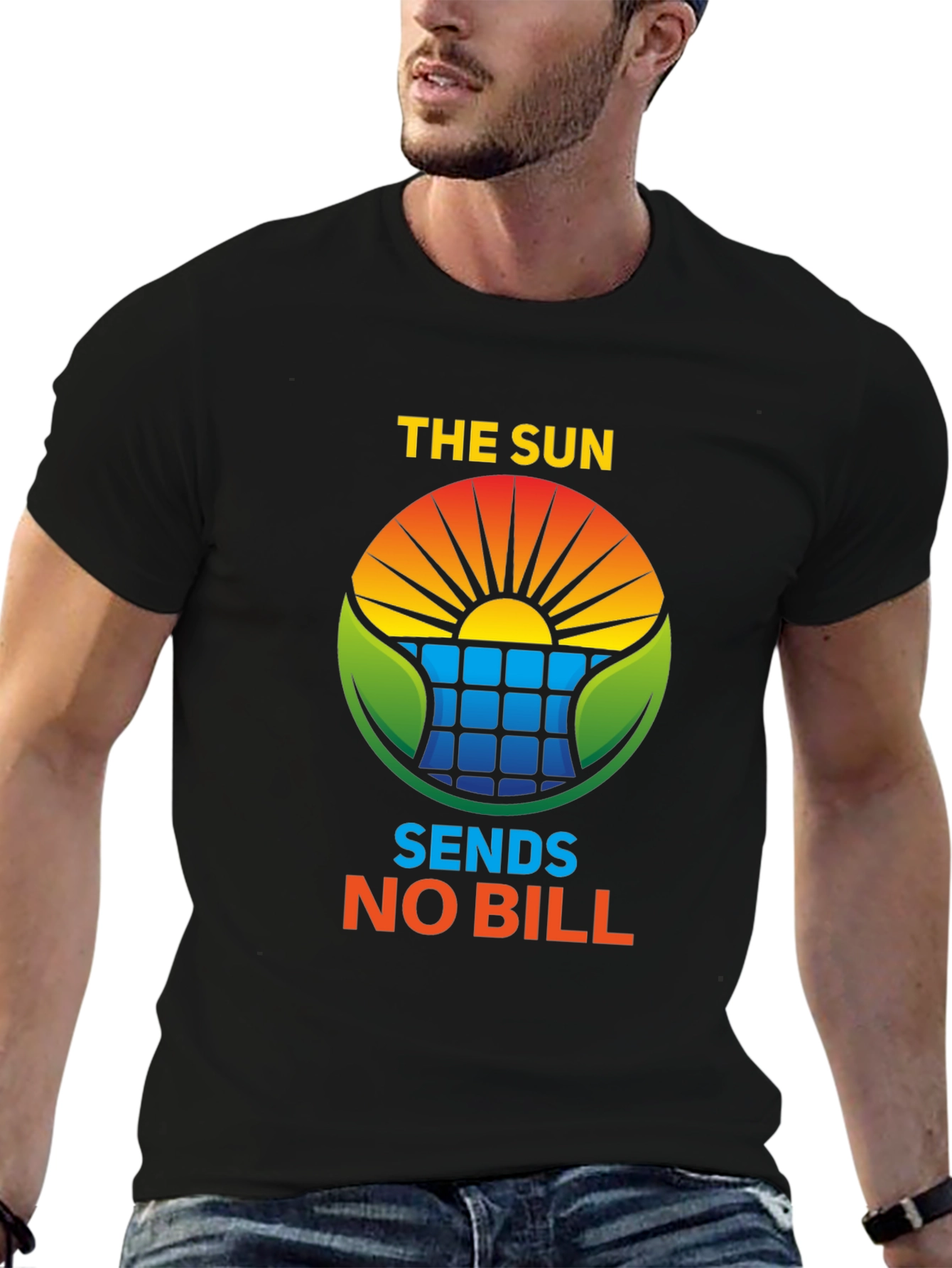 Eco-Friendly The Sun Sends No Bill Solar Energy T-Shirt
