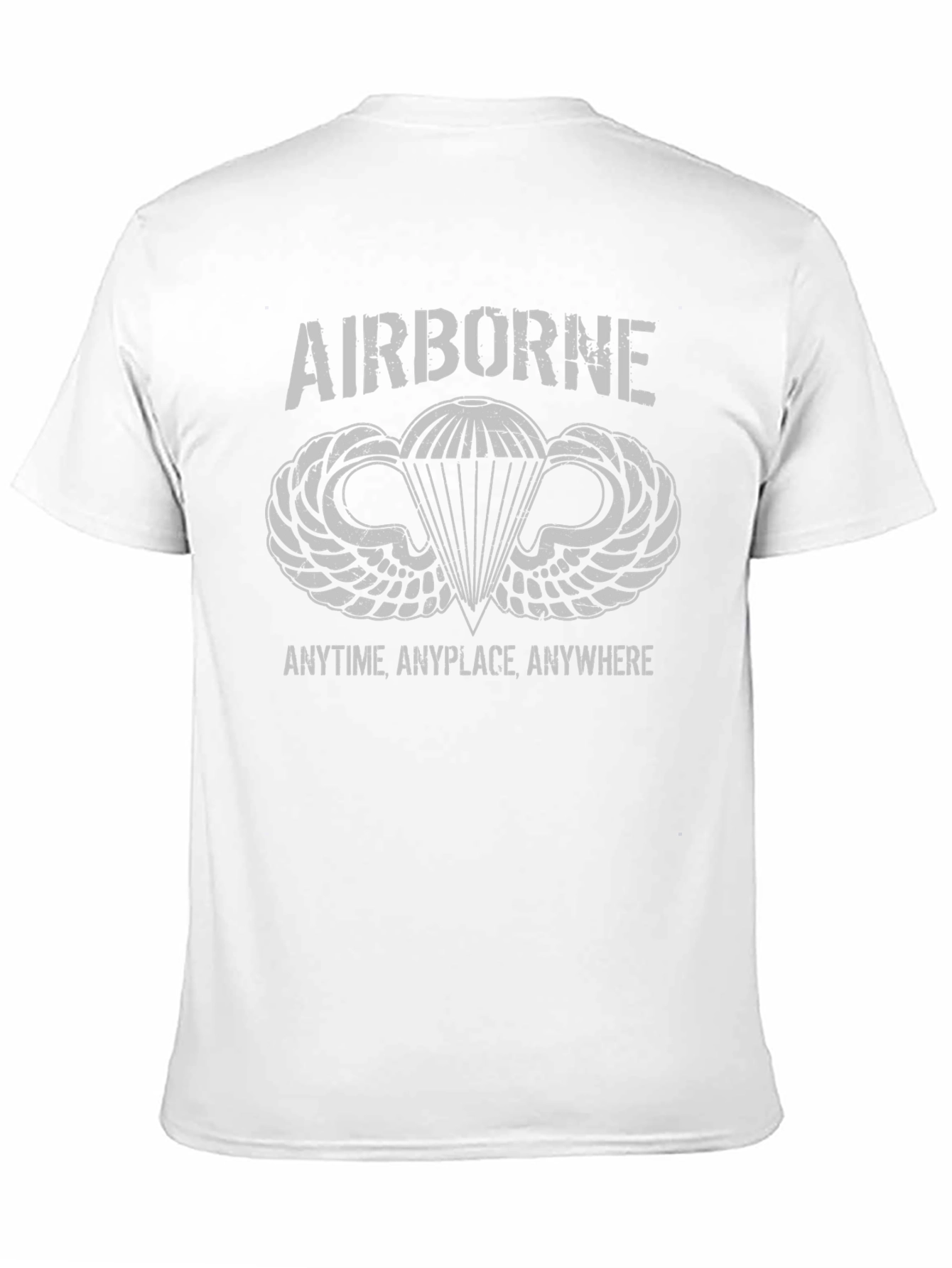 Airborne Paratrooper T-Shirt - Anytime Anyplace Anywhere