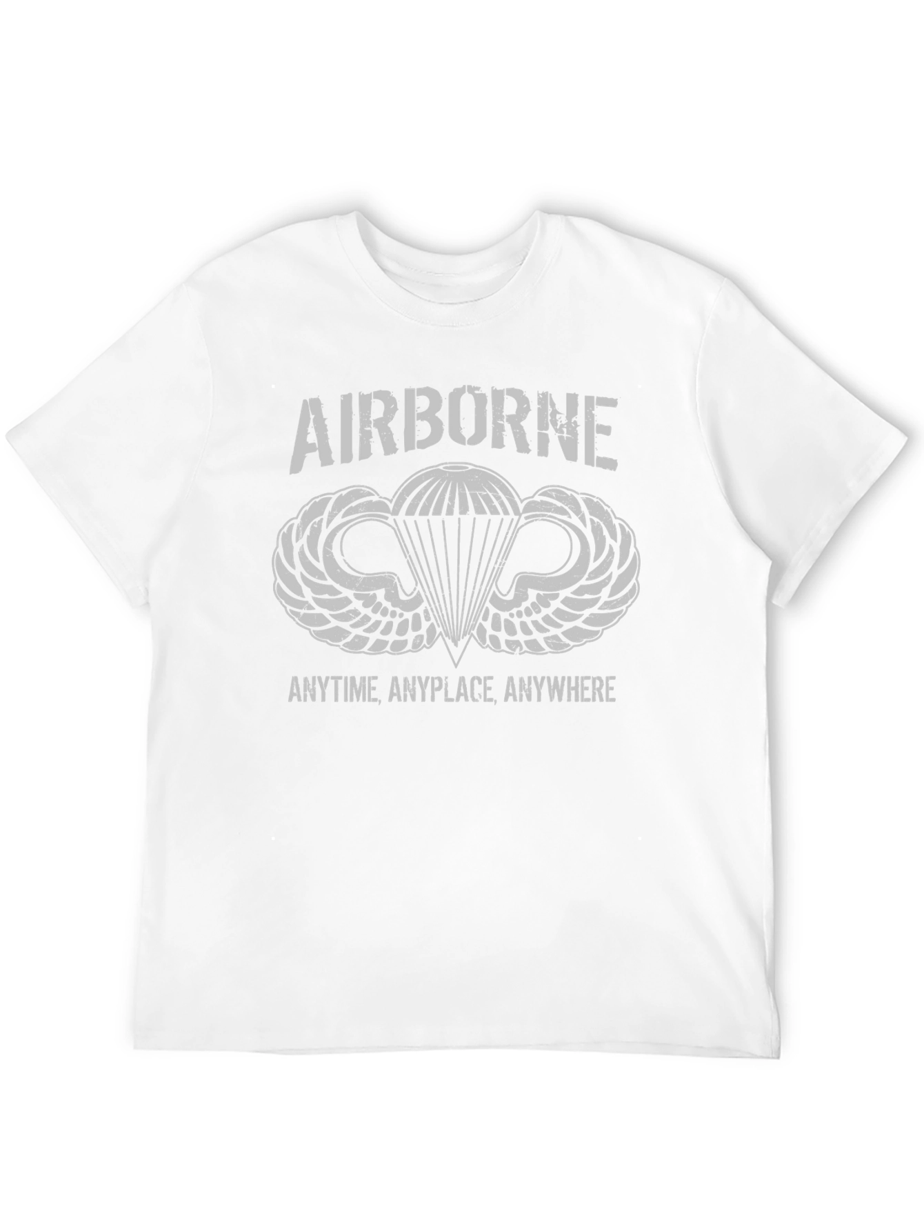Airborne Paratrooper T-Shirt - Anytime Anyplace Anywhere