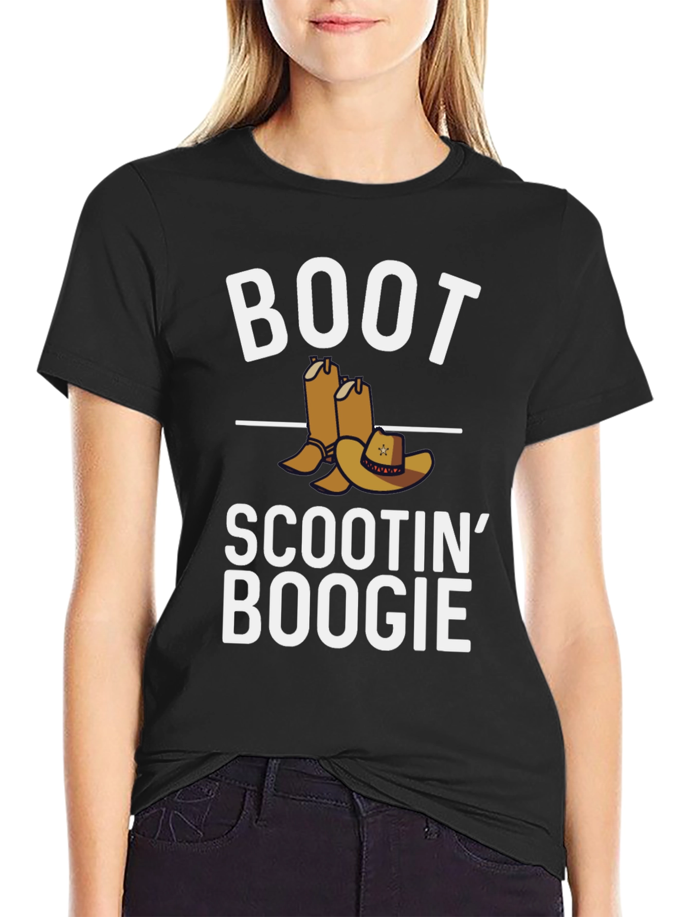 Boot Scootin Boogie Black T-Shirt