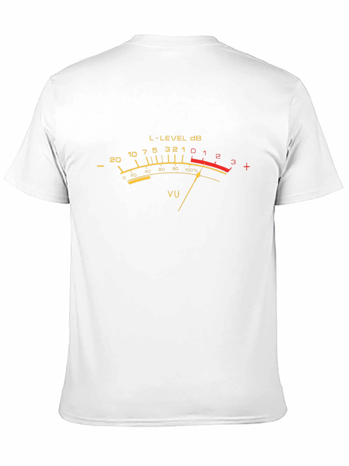 VU Meter Graphic Tee - Black Analog Audio Shirt