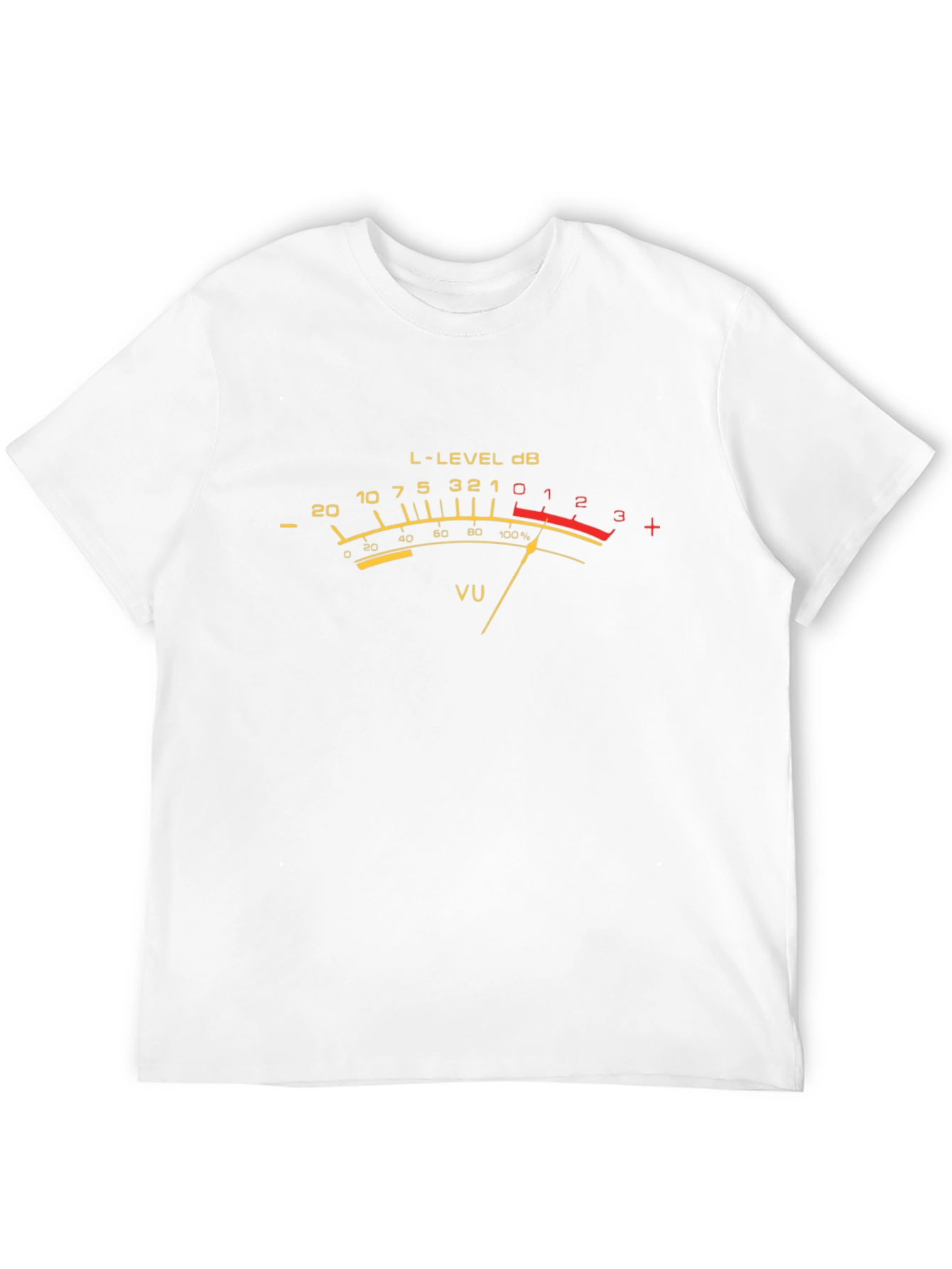 VU Meter Graphic Tee - Black Analog Audio Shirt