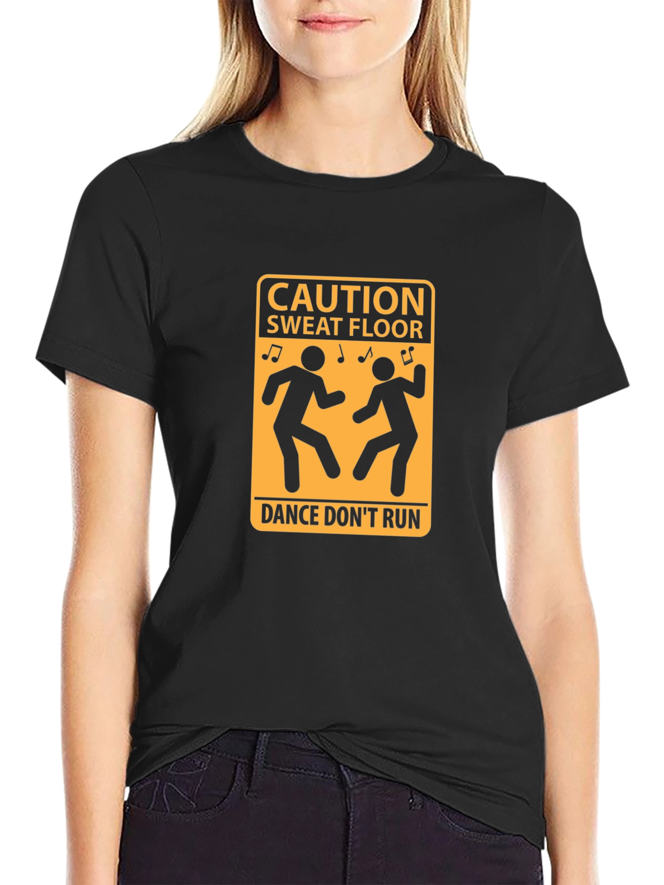 Caution Sweat Floor Dance T-Shirt