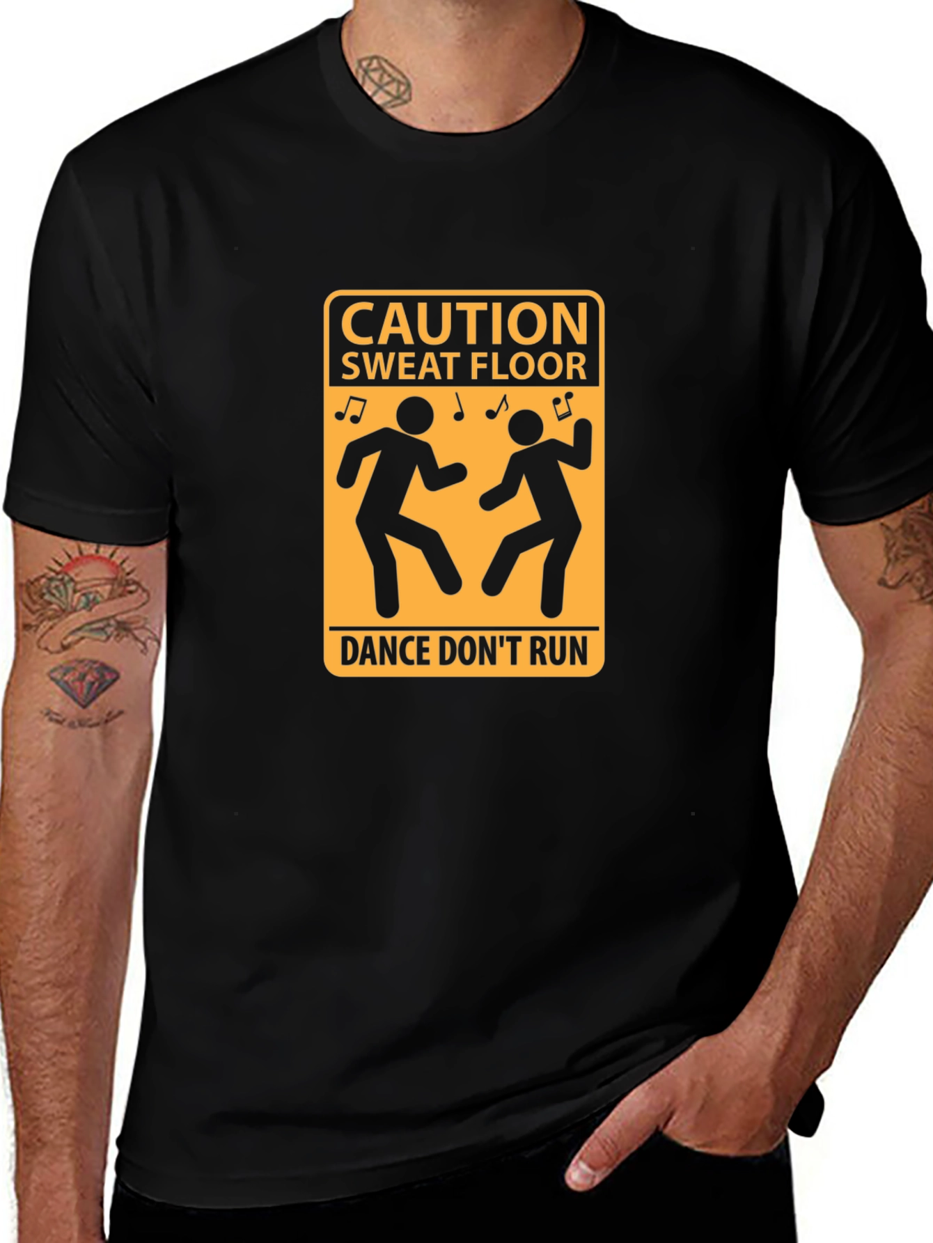 Caution Sweat Floor Dance T-Shirt
